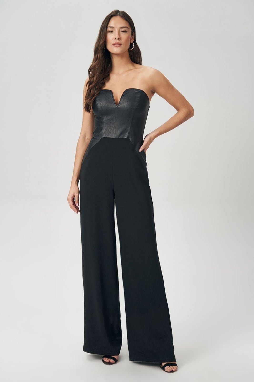 Macacão Superior PU Black Feminino Acostamento