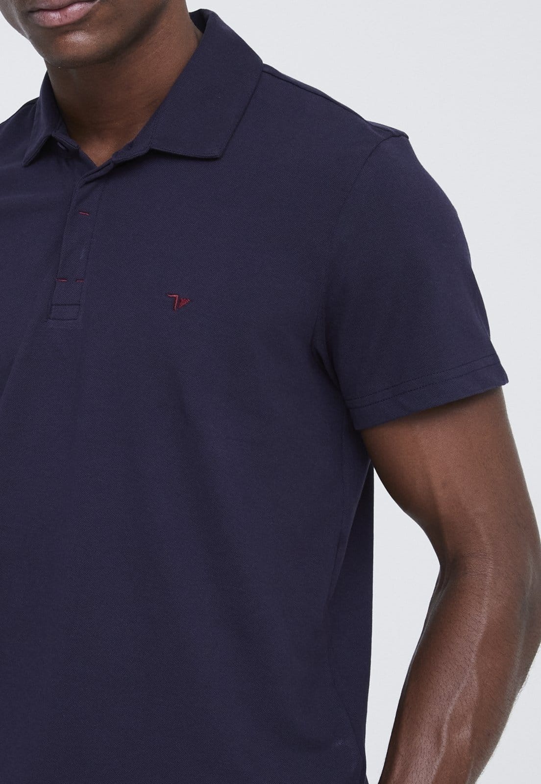 Polo Traymon Slim Piquet Marinho - 2