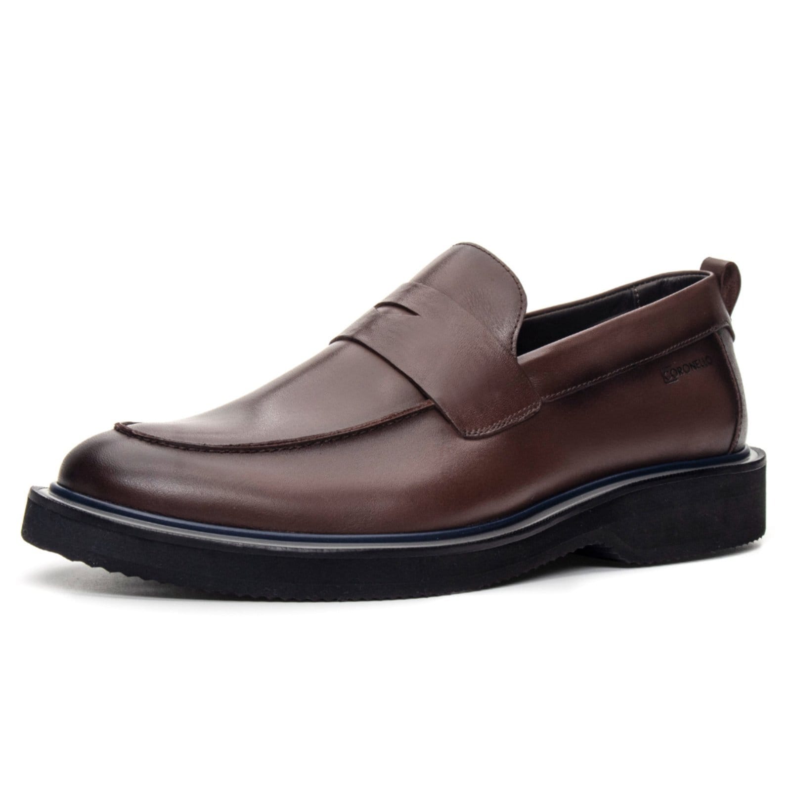 Loafer Masculino Louis Em Couro Café