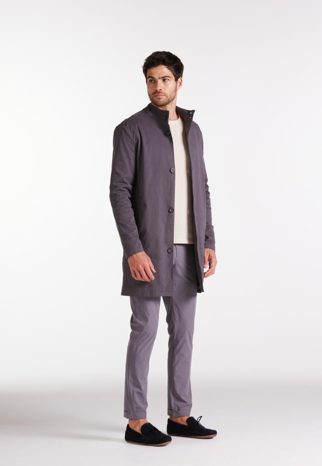 Vista 2 Caban Sarja Gola Alta Traymon Chumbo Traymon cinza