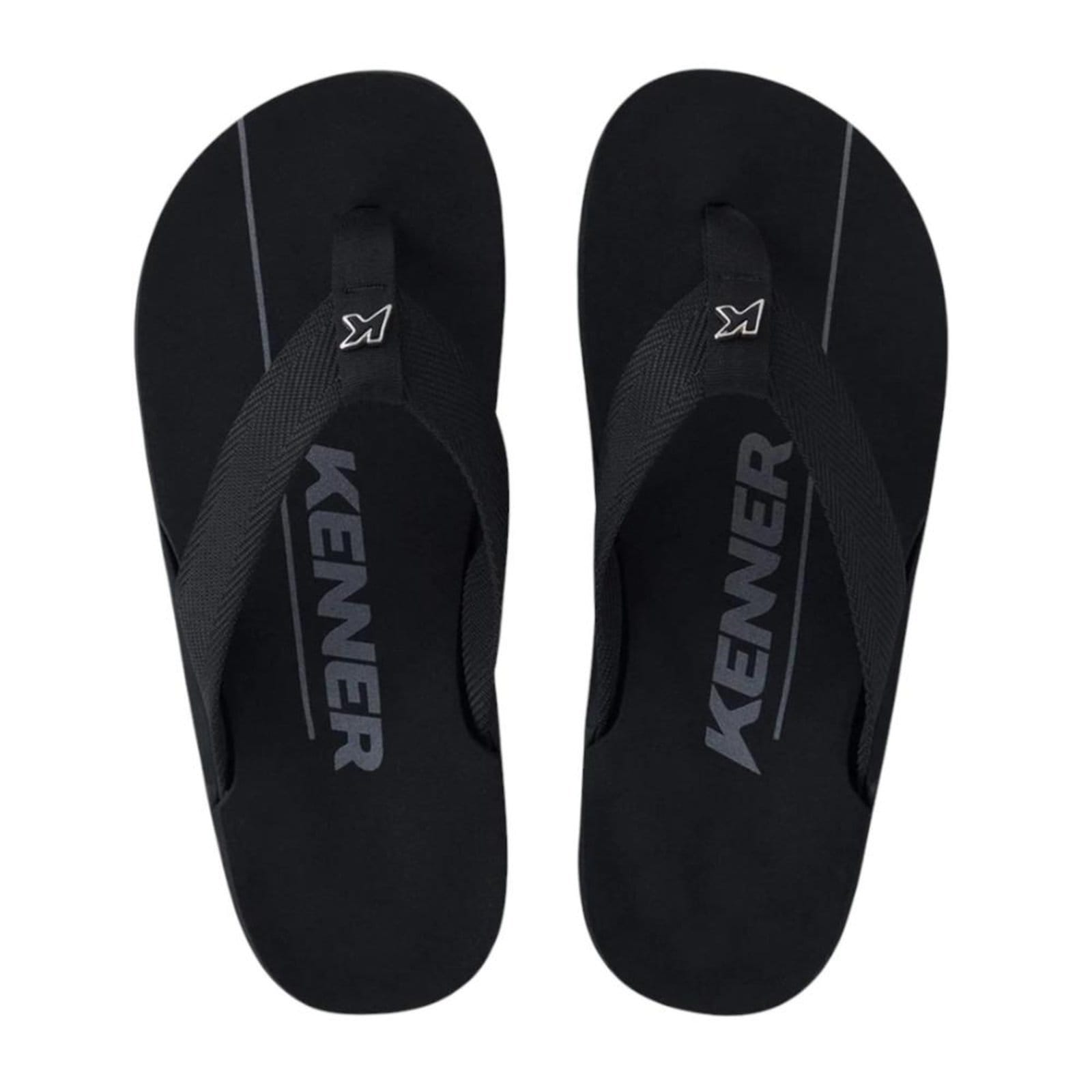 Vista 2 Chinelo Sandalia Kenner Nk6 Masculino 745 preto