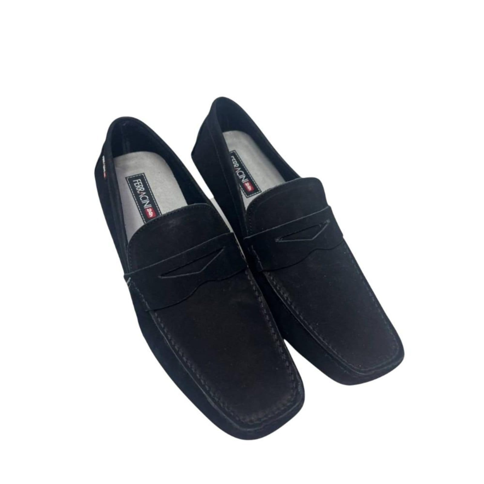 Vista 2 Sapato Social Ferracini Mocassim Mali FR Masculino Couro FERRACINI preto