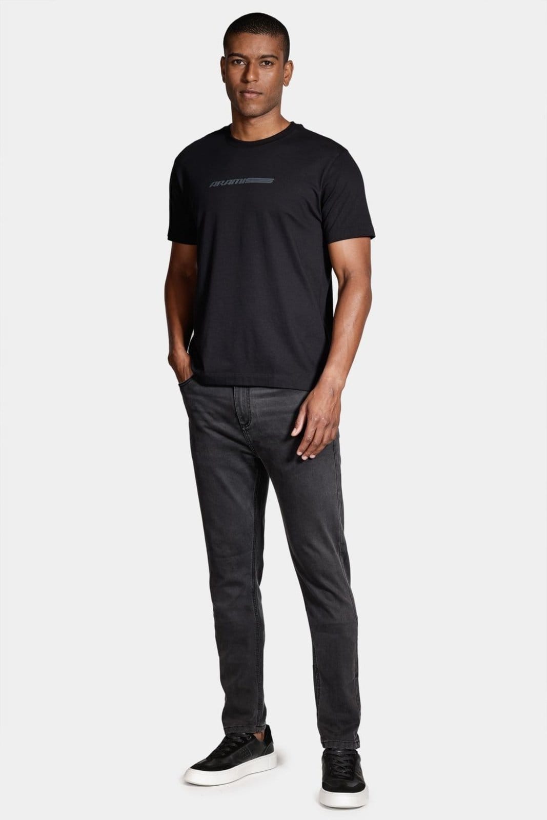 Vista 2 Calça Aramis Jeans Skinny Black St X-Treme Preto Aramis incolor black