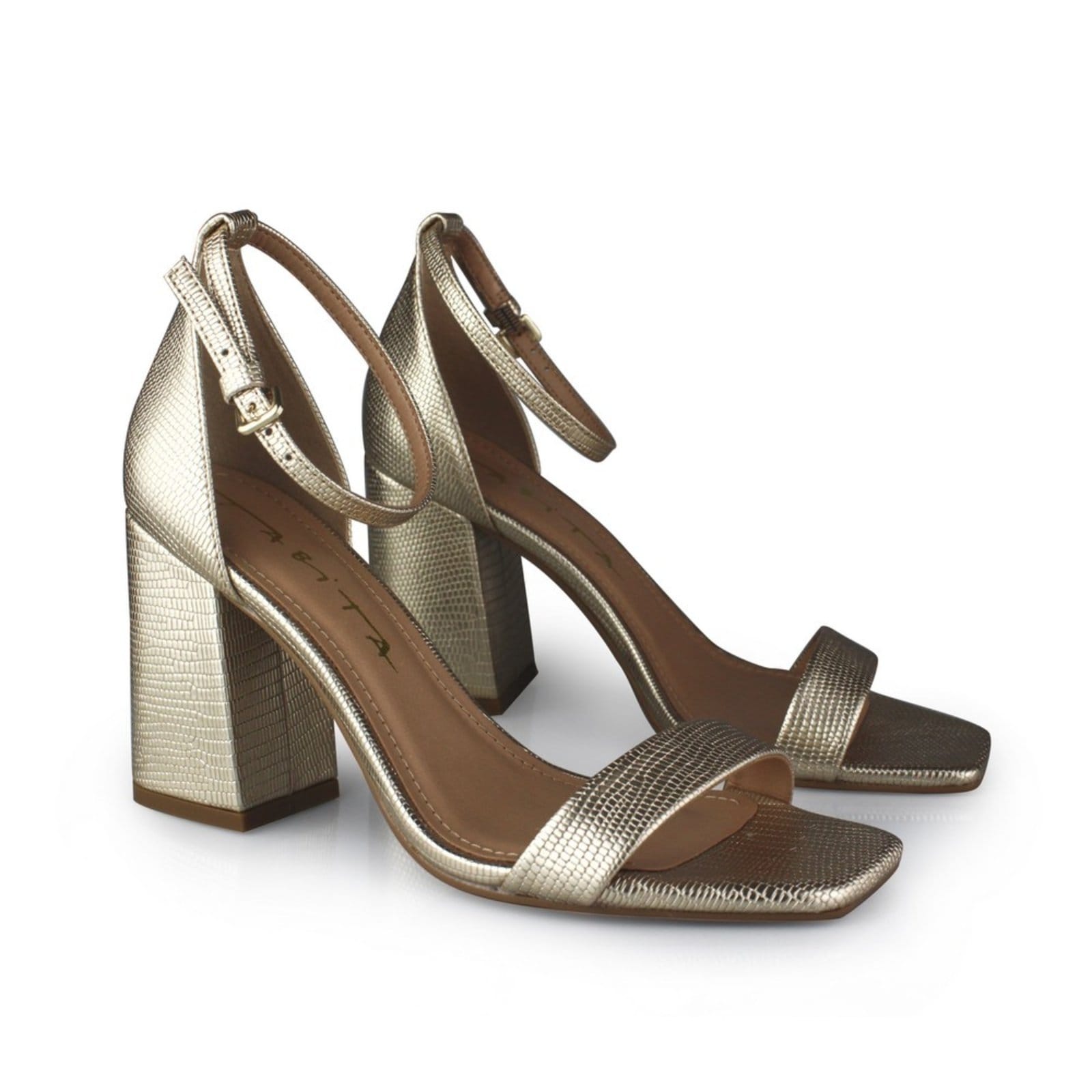 Vista 2 Sandália Tabita 8833301 Ouro Tabita dourado