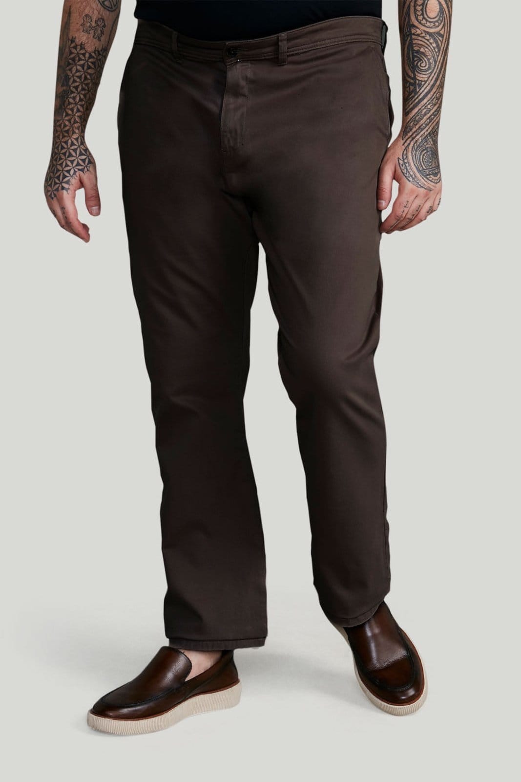 HIGHSTIL Calça Chino Comfort Café