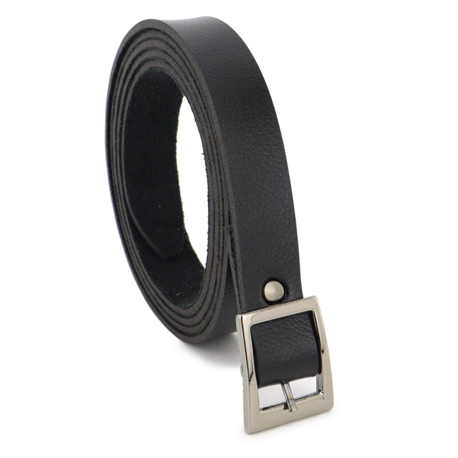 Cinto Feminino Fivela Quadrada Liso Fino Com 7 Furos Regulagem - 2