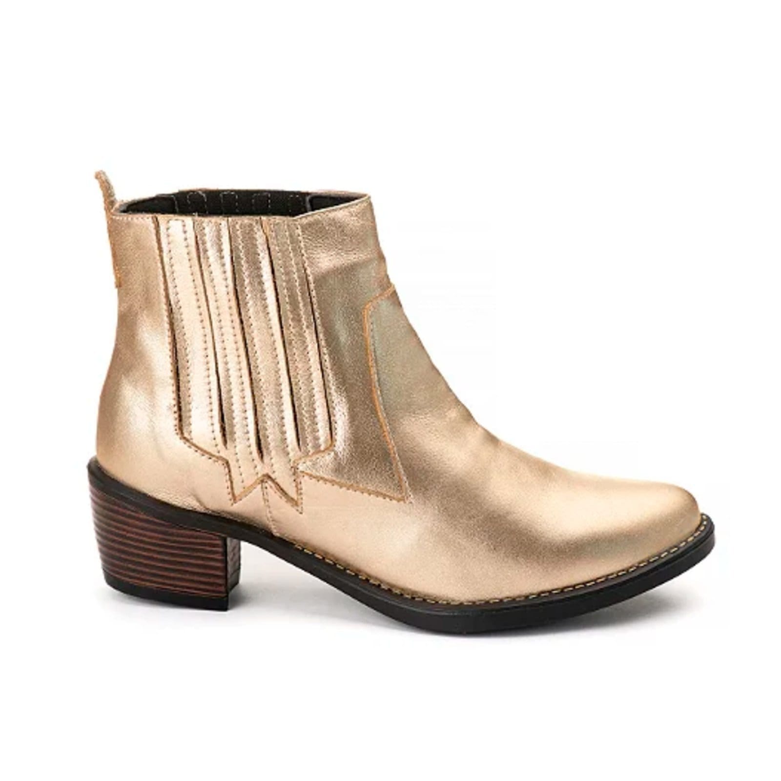 Bota Couro Campero Cano Curto Básic