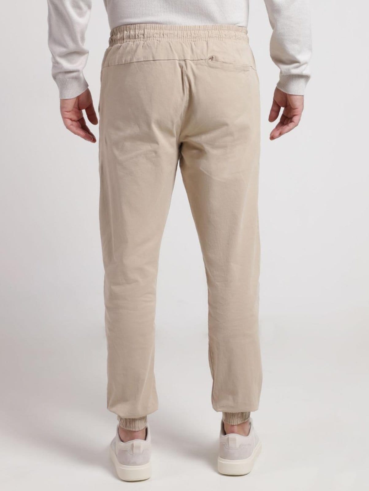 Vista 2 Calça Sarja Jogger Masculina CAQUI Elétron marrom caqui