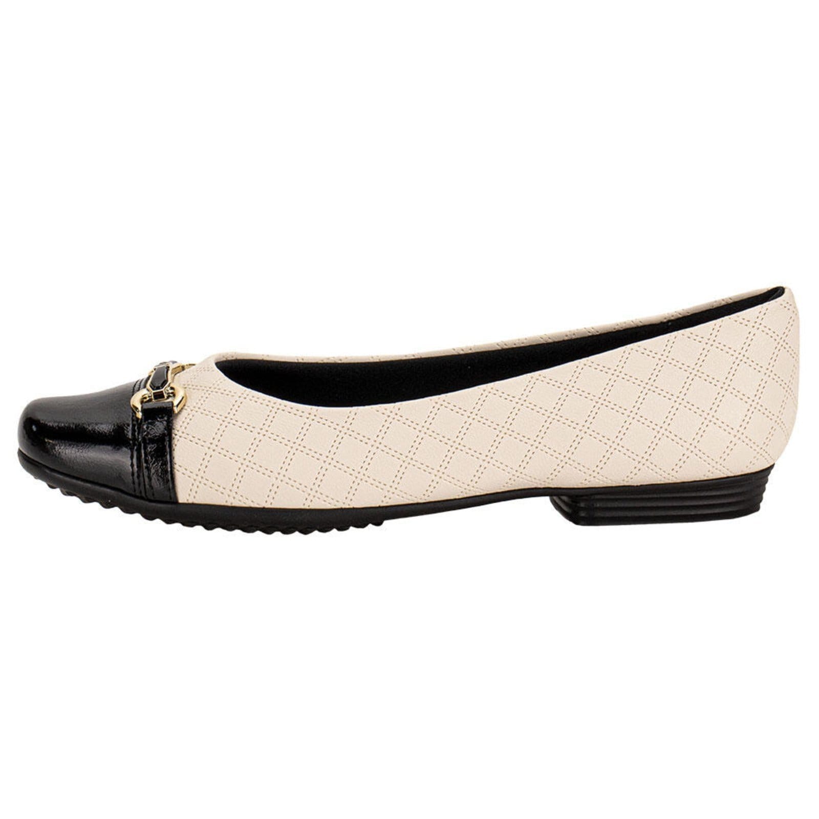 Vista 2 Sapatilha Feminina Flat Piccadilly 250259 0080259 Piccadilly bege
