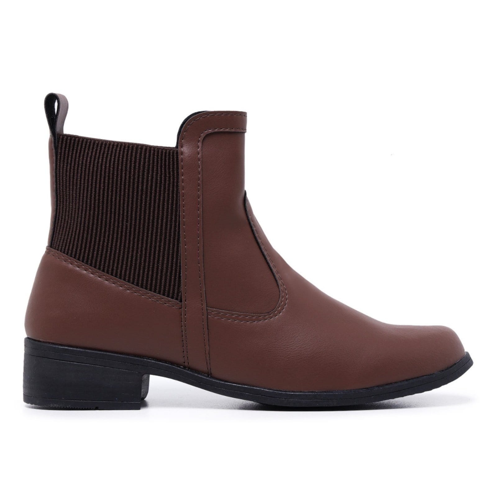 Bota Feminina Coturno Cano Baixo Curto Botinha Schiareli 11212 Cappuccino