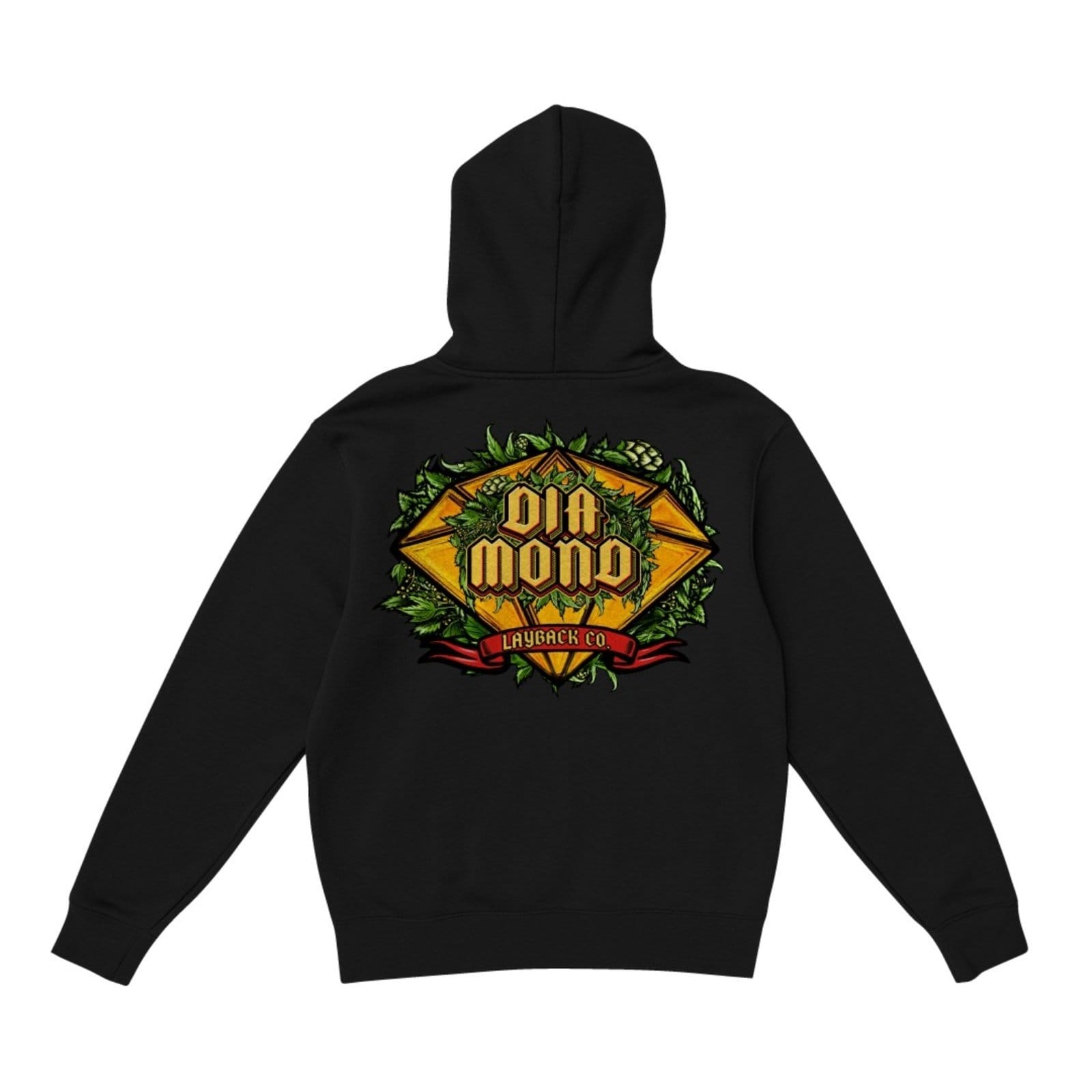 Vista 2 Infantil - Moletom Dmnd x Layback Hoodie - BLACK Diamond preto black
