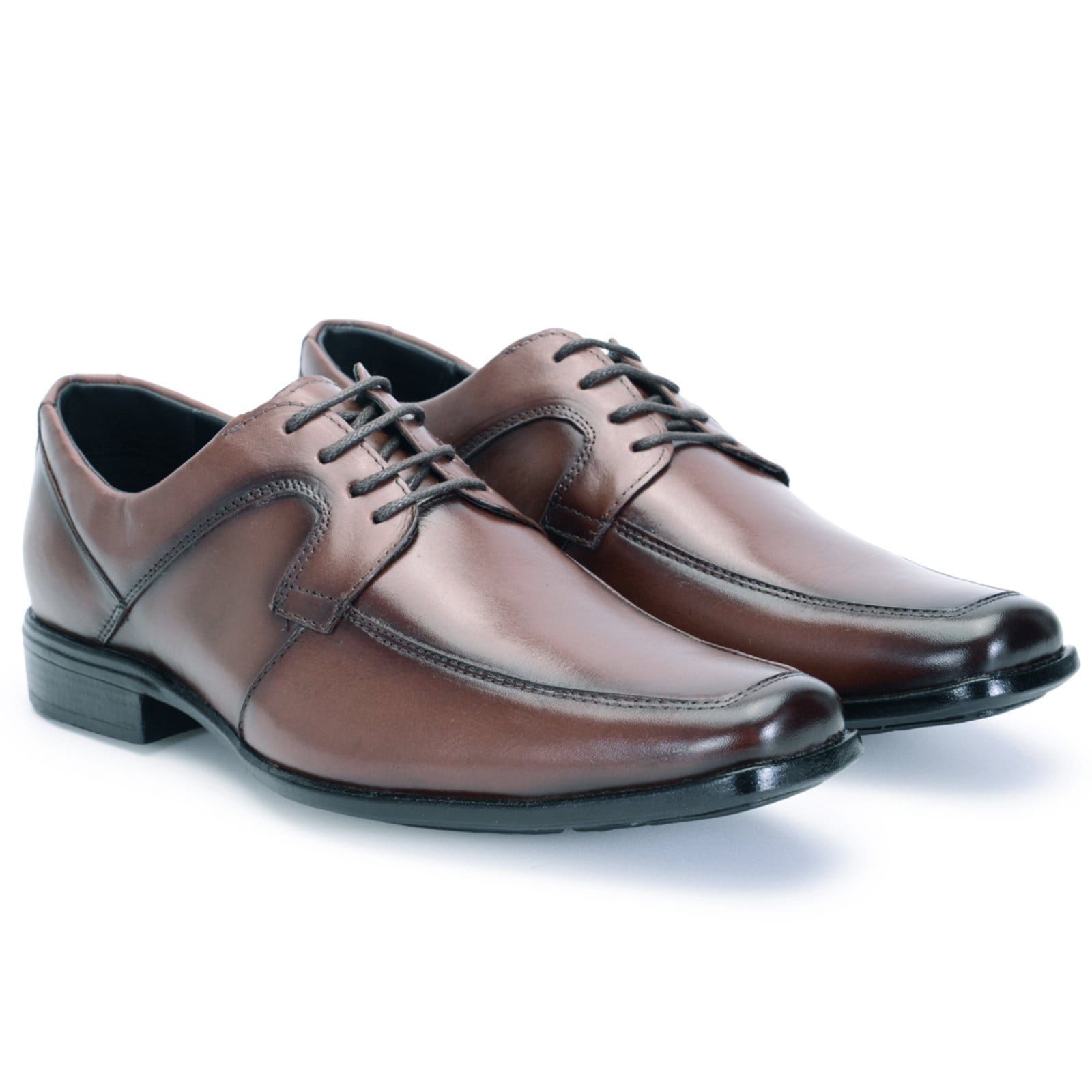Sapato Social Masculino Amarrar em Couro Ferrile 204 Café - 2