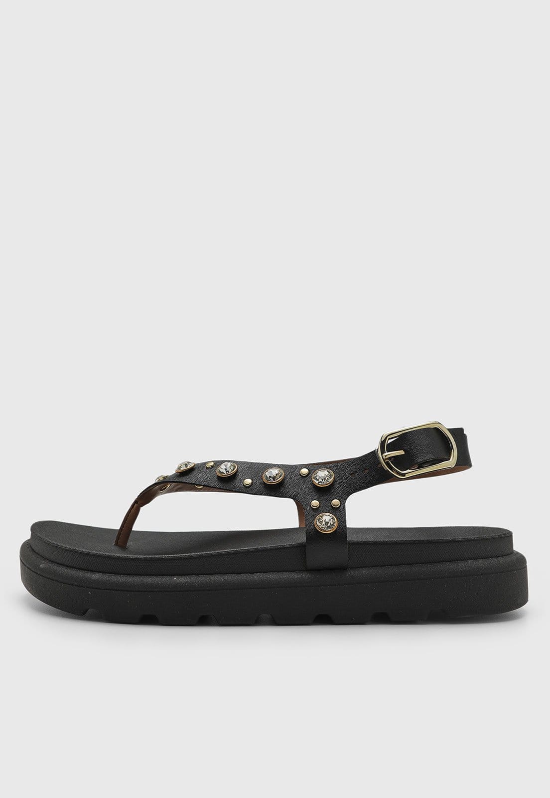 Rasteira Feminina Vizzano Pedrarias Preta