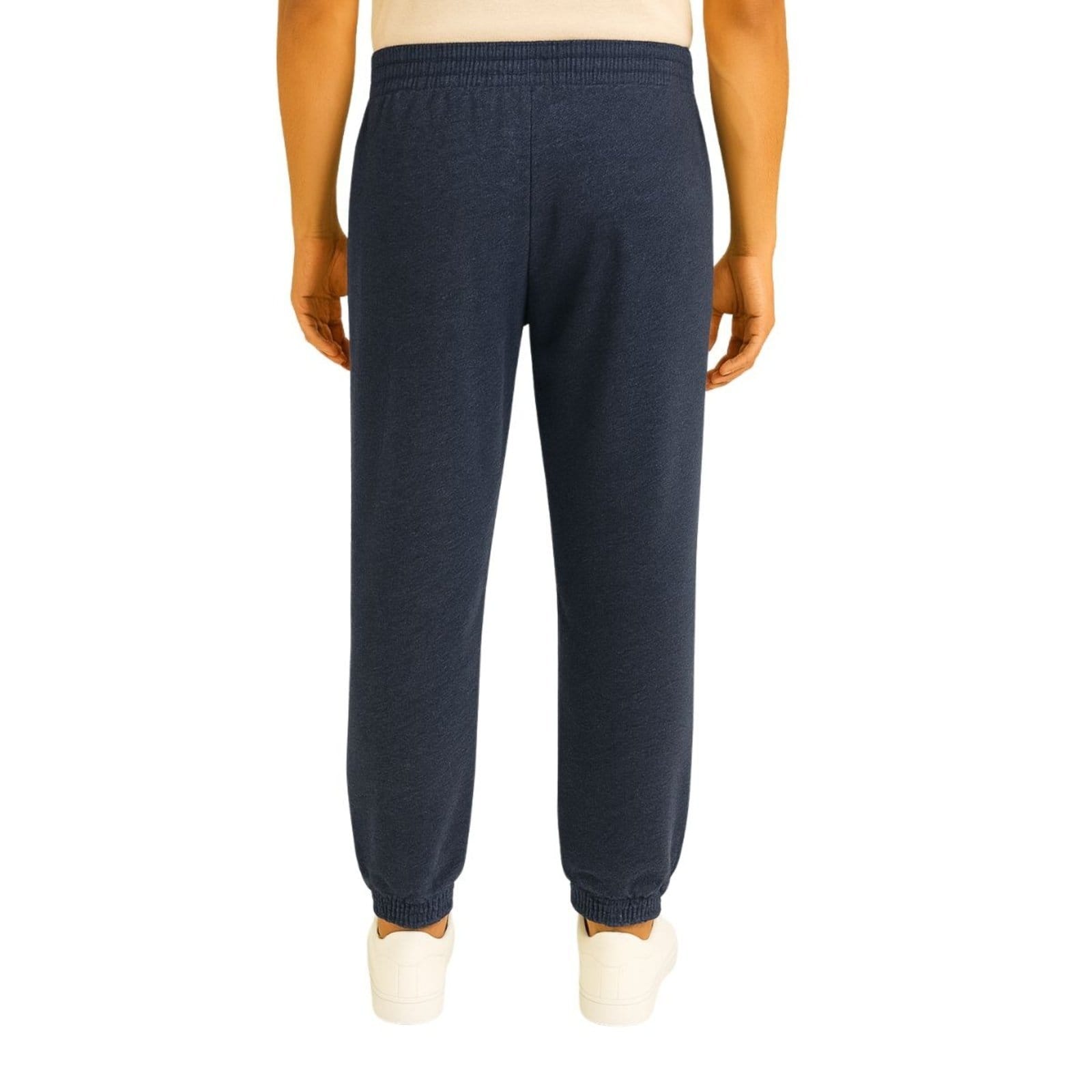 Vista 2 Calça de Moletom Vih Triny Masculina Mescla Slim com Elastano Conforto e Estilo Casual Marinho Vih Triny azul marinho