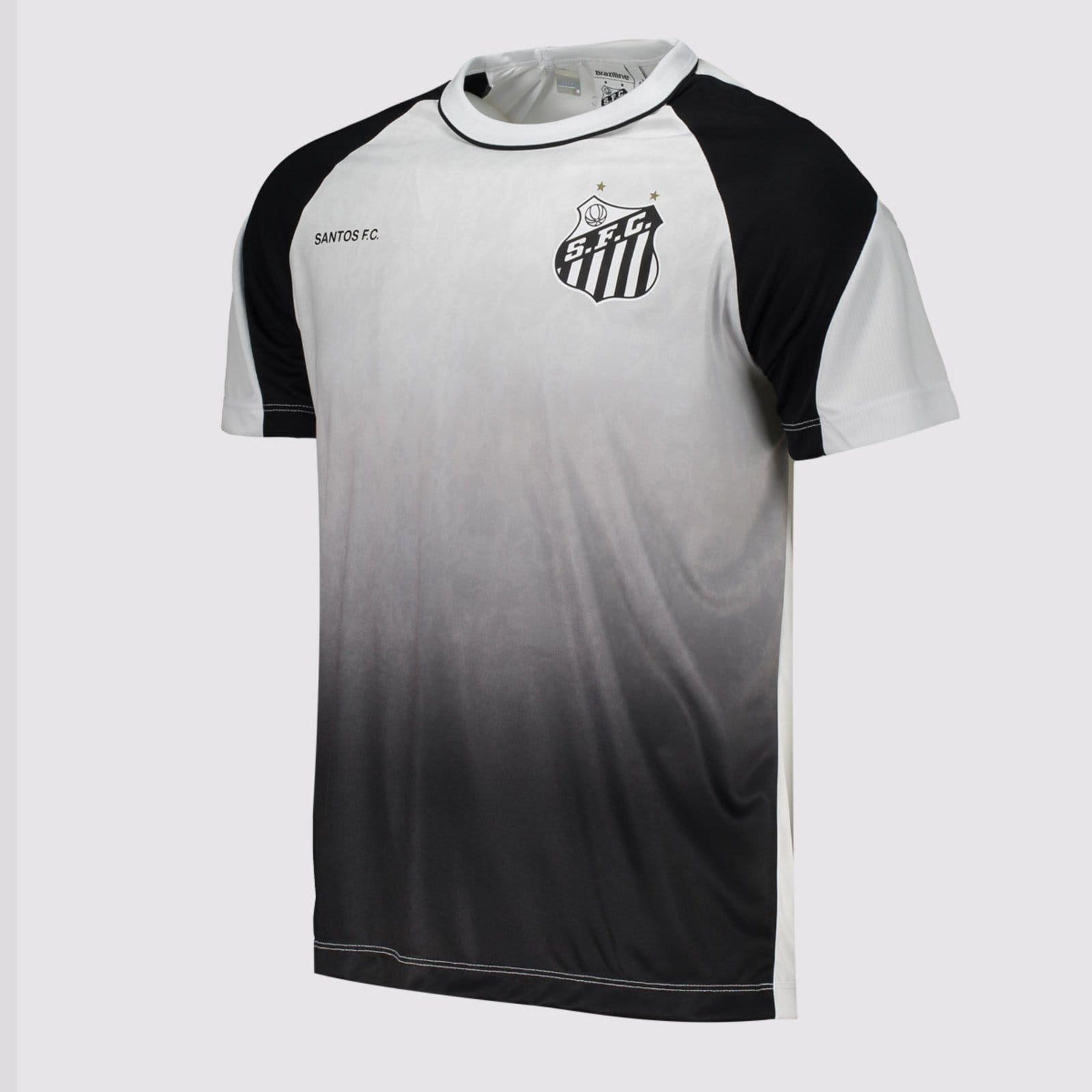 Vista 2 Camisa Santos Tilintar Branca braziline branco