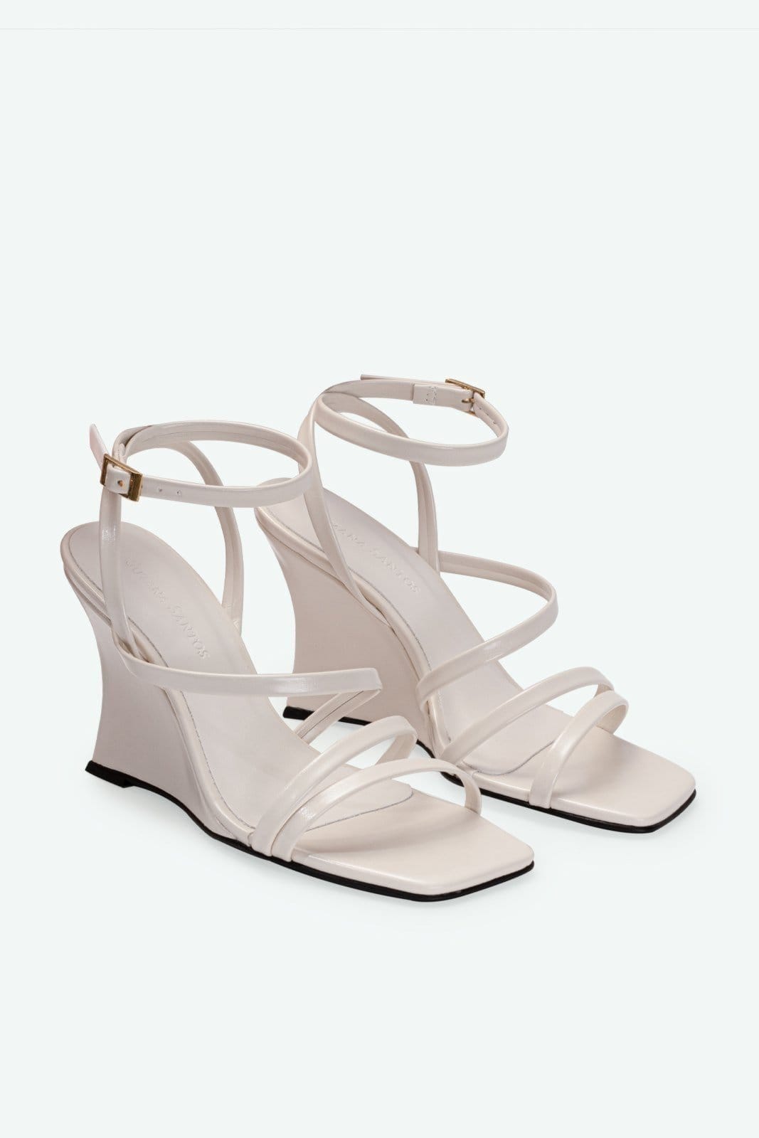 Vista 2 Sandália Cléo Off White Suzana Santos off-white white