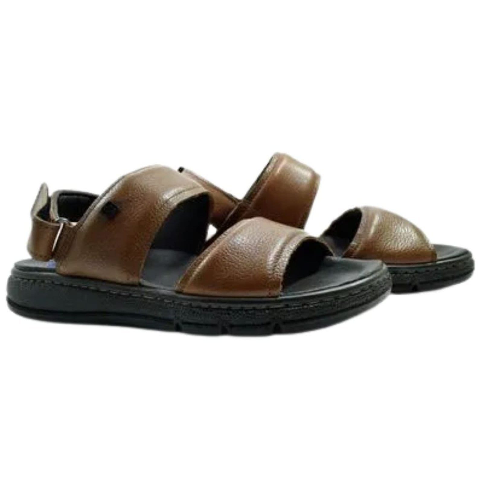 Vista 2 Sandália Masculina De Couro Pegada PEGADA marrom