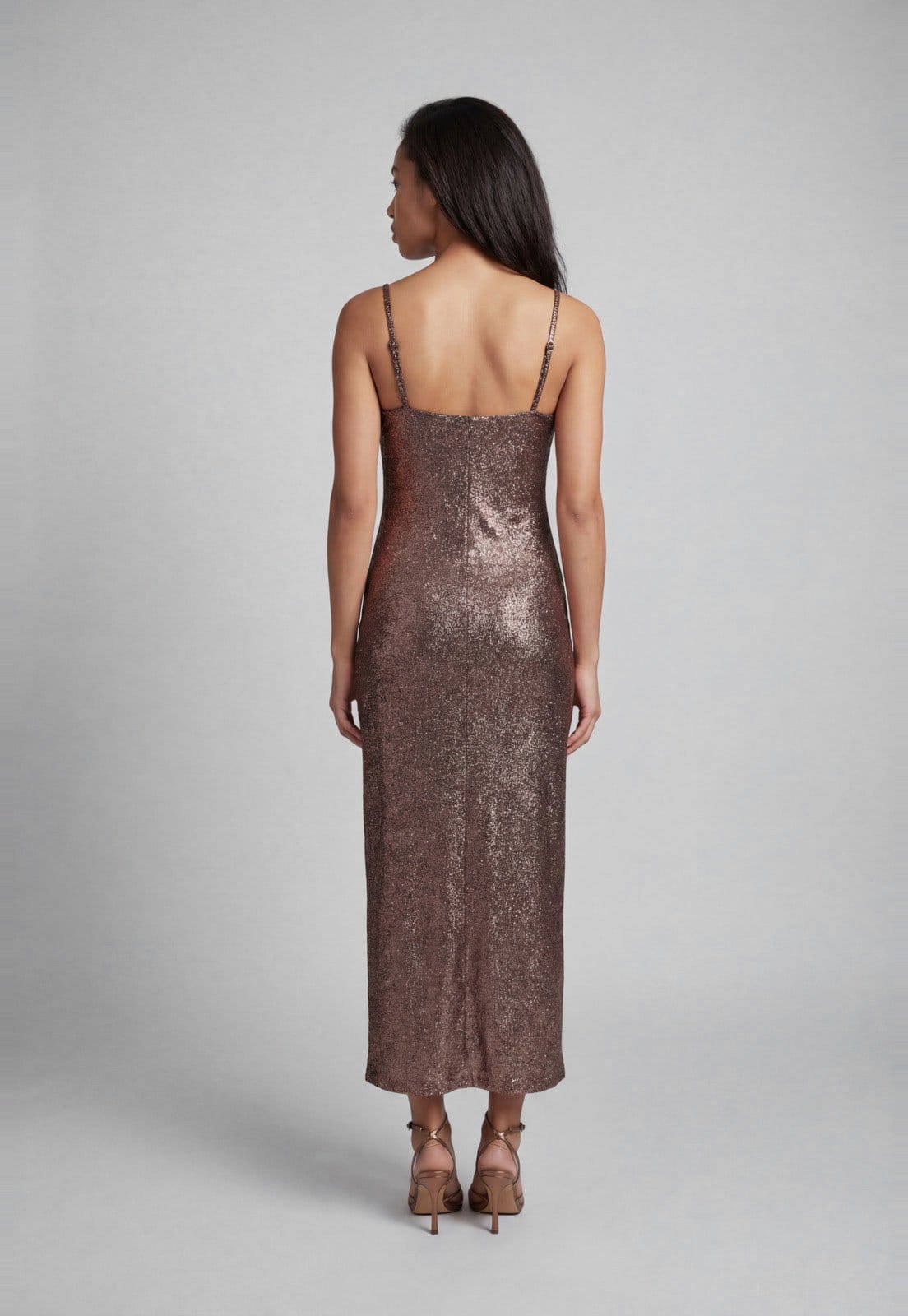 Vista 2 Vestido Feminino Lança Perfume Alças Finas Lança Perfume rosê