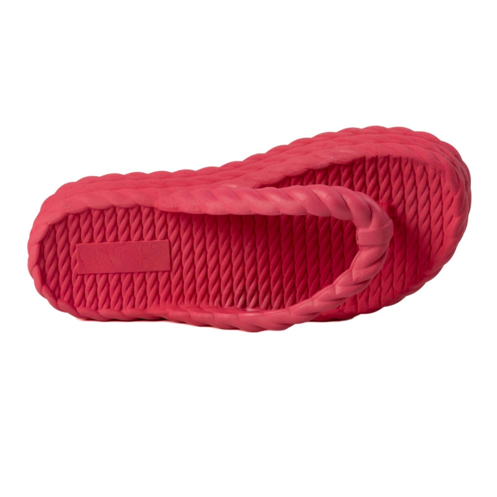 Vista 2 Chinelo Nuvem Plataforma Trançado Minimalista De Dedo Feminino Macio Confortável Sola 4cm CARMELO SHOES pink