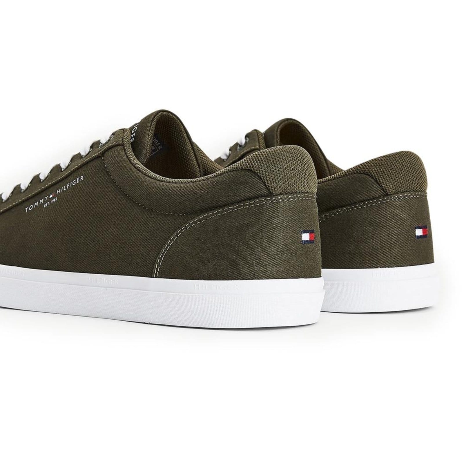 Vista 2 Tênis Tommy Hilfiger Harrison 5D4 Masculino Army Green Tommy Hilfiger verde green