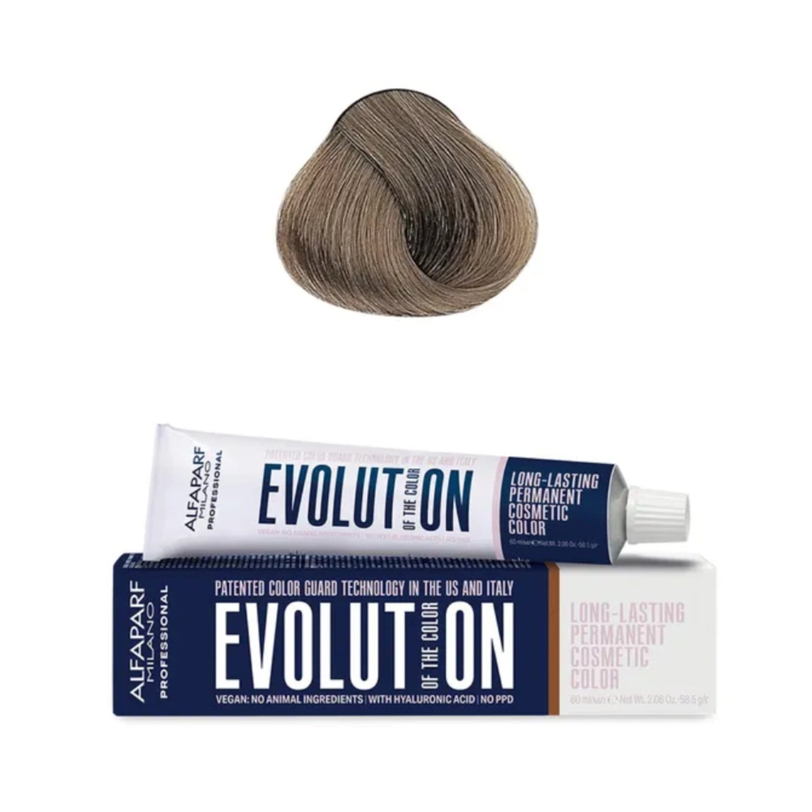 Vista principal Coloração Alfaparf Milano Evolution Of The Color 8.1 Louro Claro Cinza Alfaparf incolor