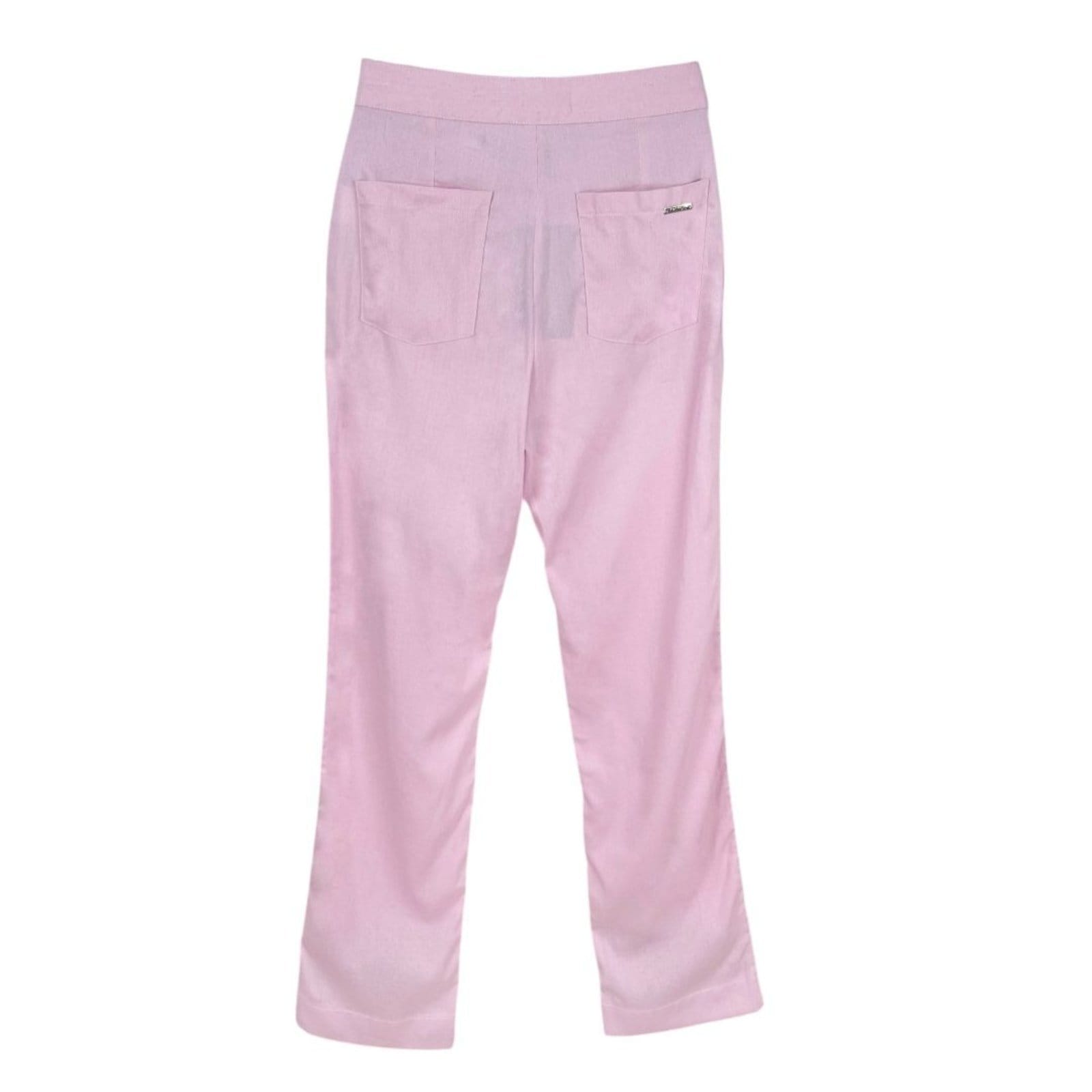 Vista 2 Calça Feminina Alfaiataria Comfort Pantalona Triton Lilibethy Triton rosa