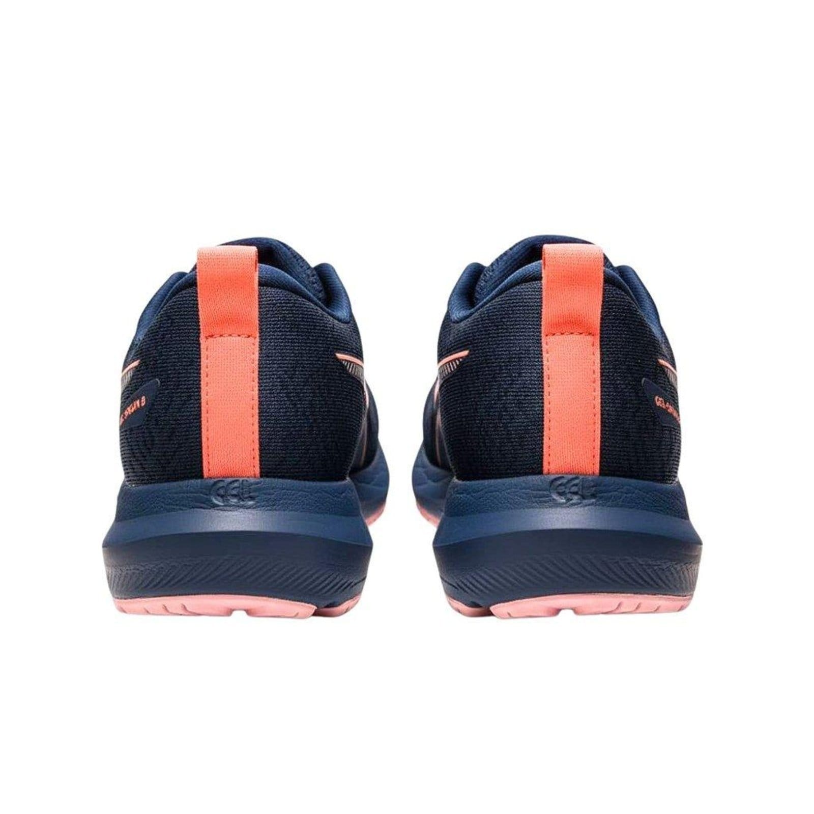 Vista 2 Tênis Asics Gel Shogun 8 Feminino Têxtil e Coral ASICS azul