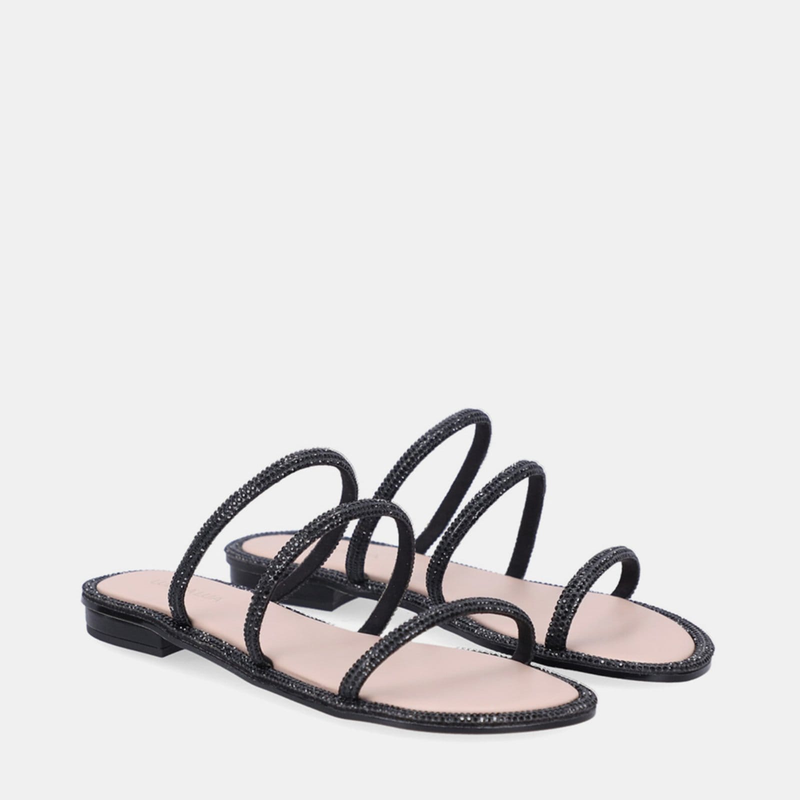 Vista 2 Chinelo Couro Luz Da Lua 80150001 Luz Da Lua Luz Da Lua preto