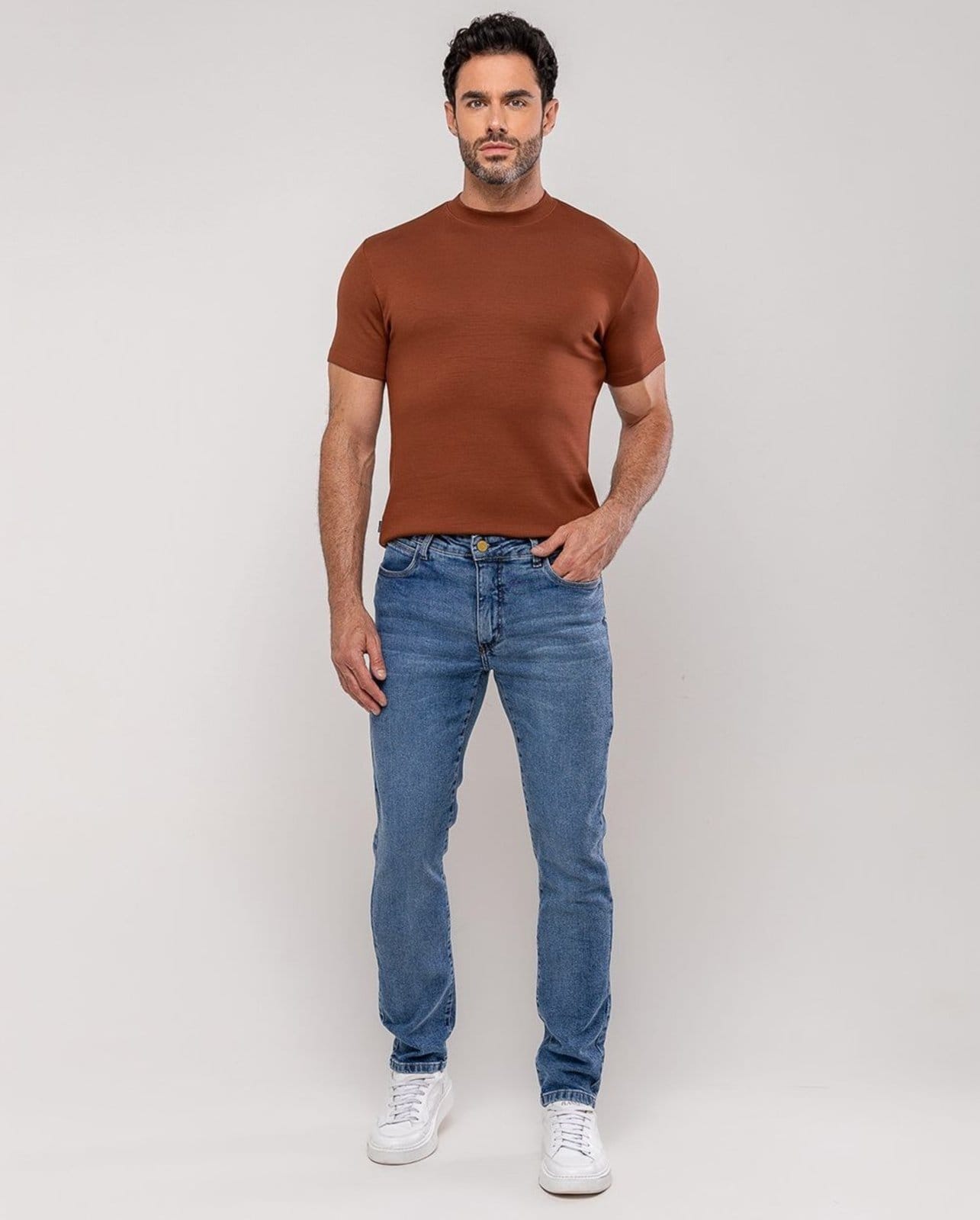 Calça Slim Fit Masculina 25140 Média