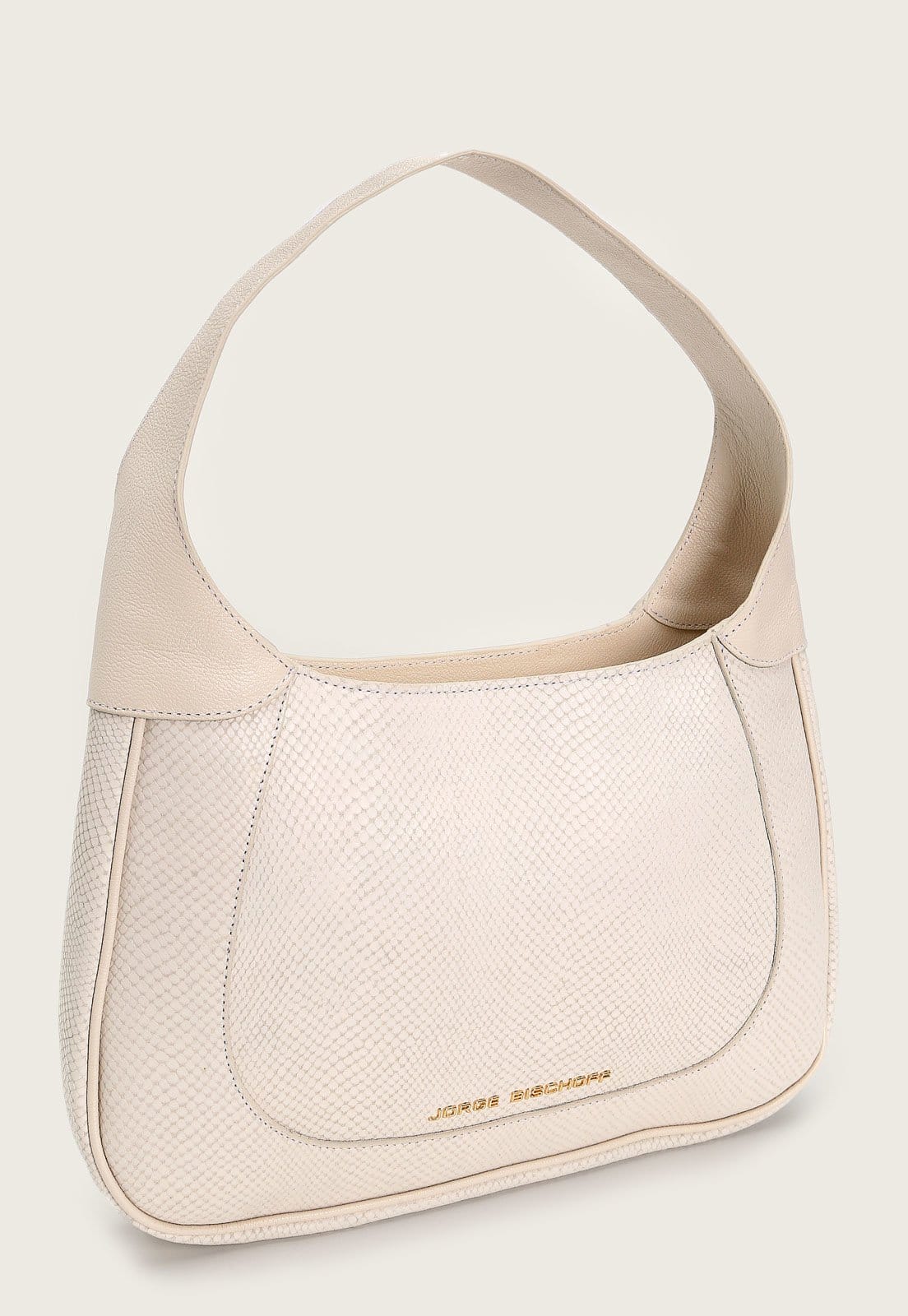 Vista 2 Bolsa Jorge Bischoff Lezard Off-White Jorge Bischoff off-white white