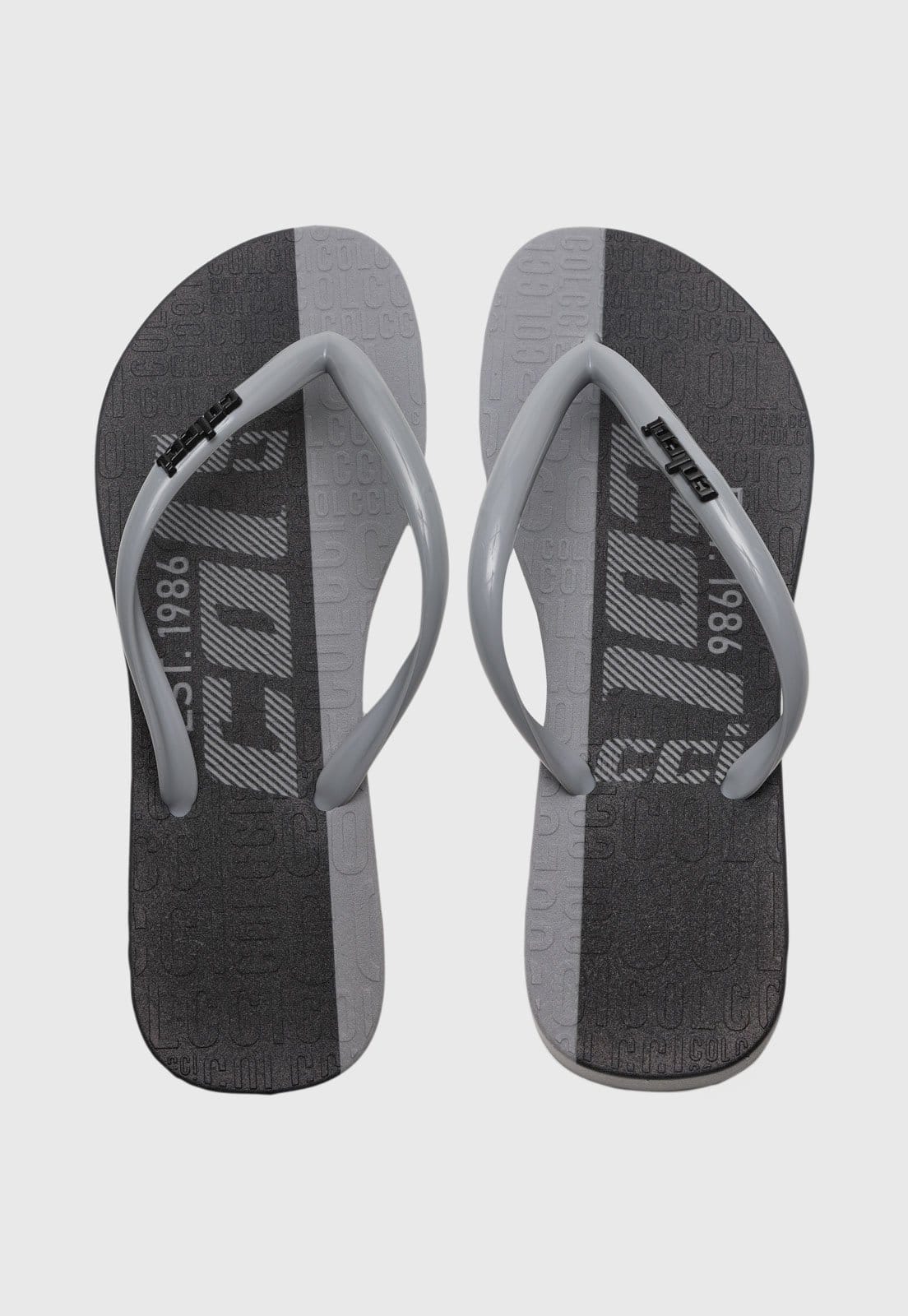 Chinelo Feminino Colcci Logo Estampado Preto e