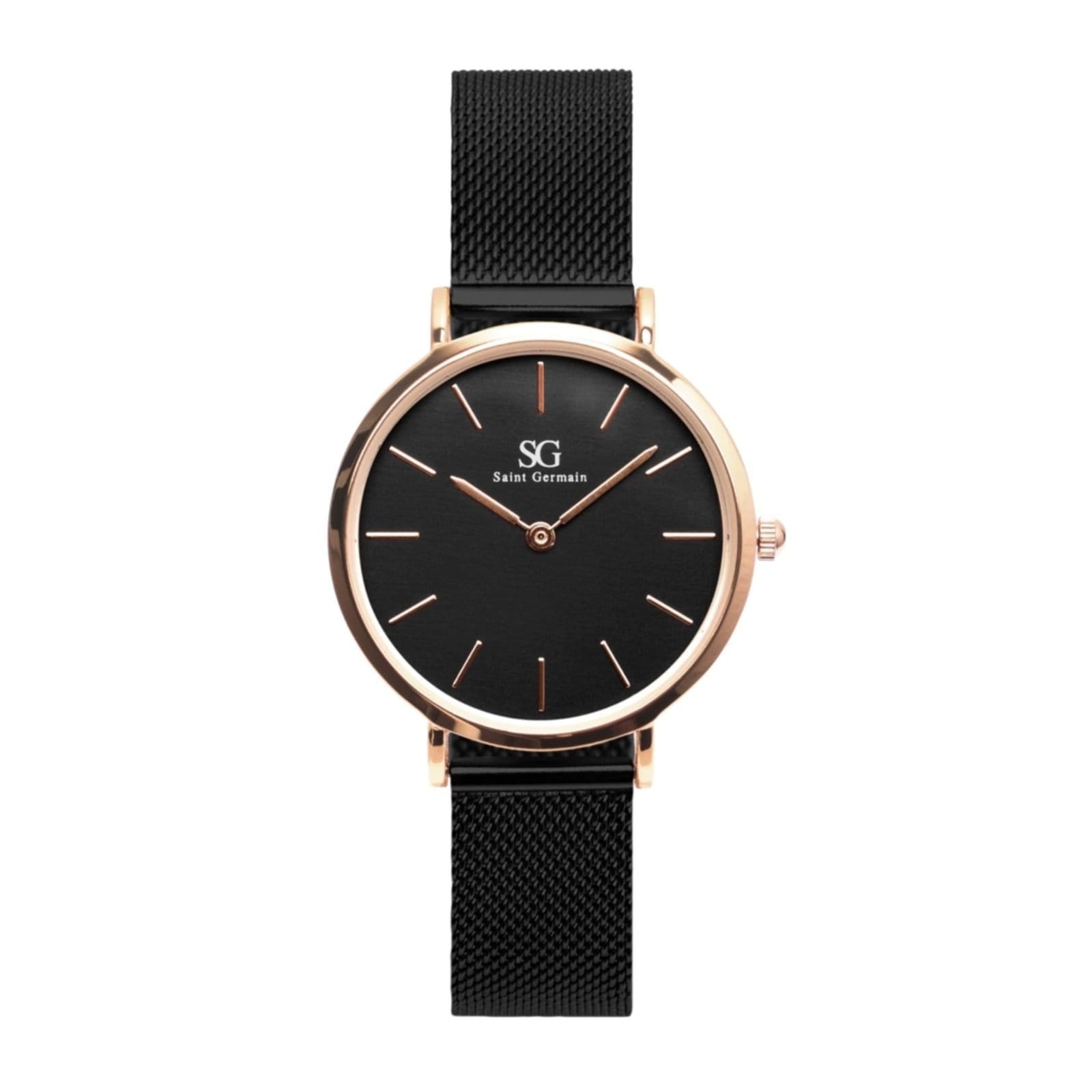 Relógio Minimalista Saint Germain Houston Rosé Gold 32mm