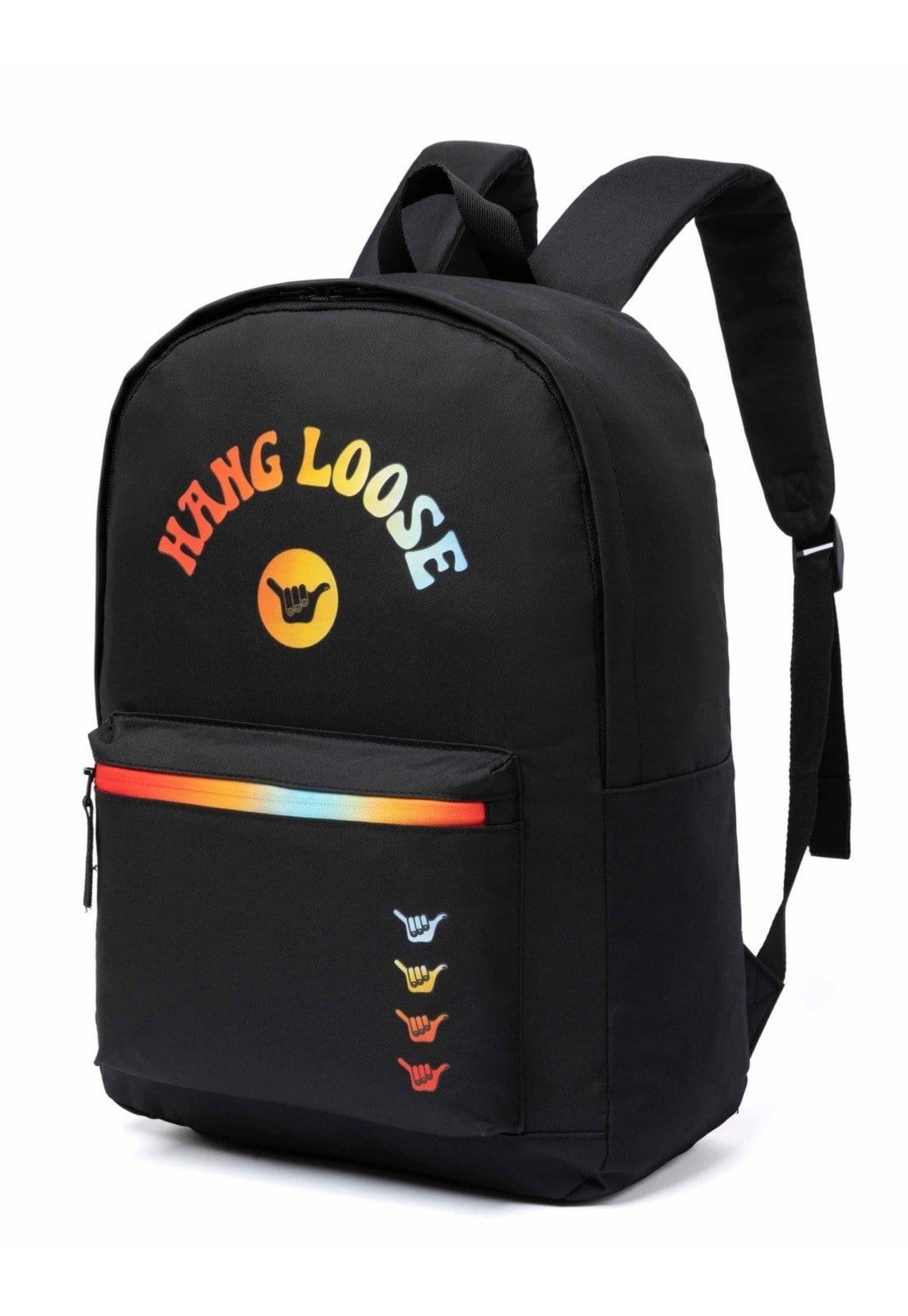 Vista 2 Mochila Masculina Hang Loose Escolar Reforçada Hang Loose preto