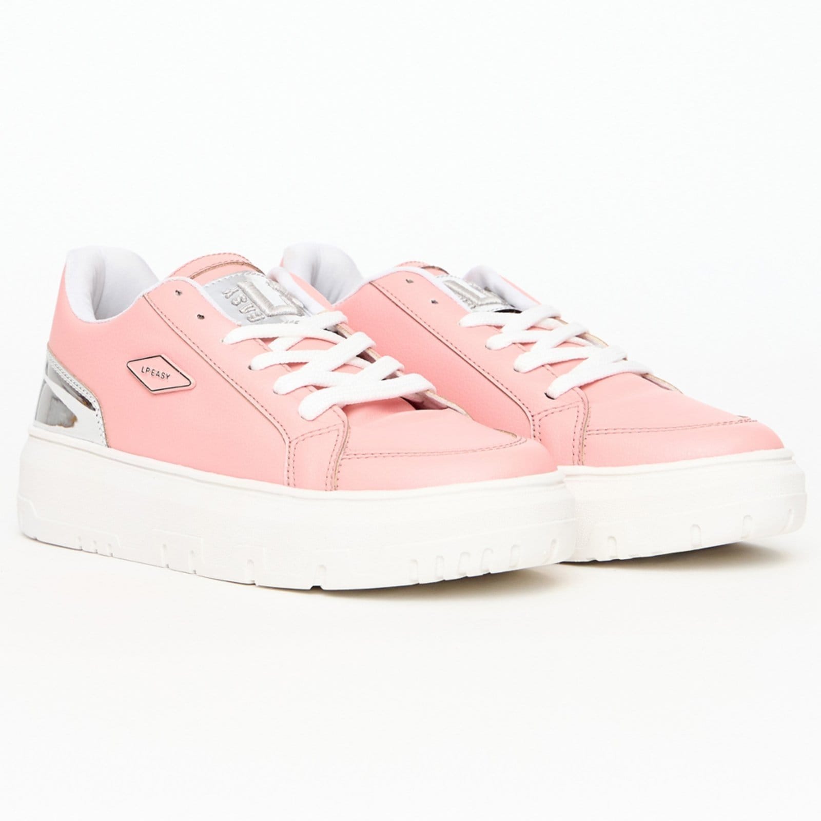 Vista 2 Tênis Easy Lança Perfume Vira Metal Ou25 Feminino Easy Lança perfume rosa