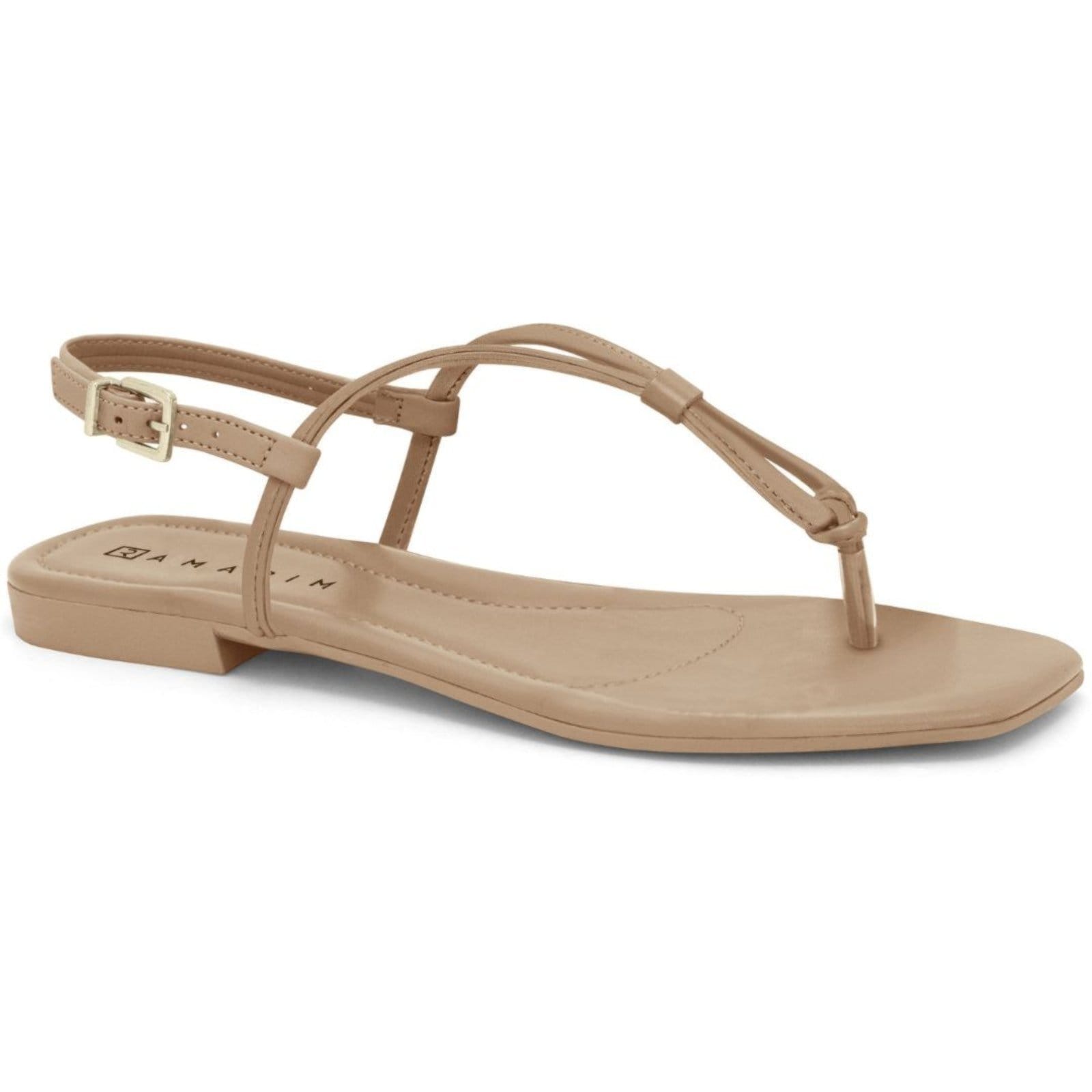 Sandália Rasteira Feminina Caqui Ramarim 2421203-4