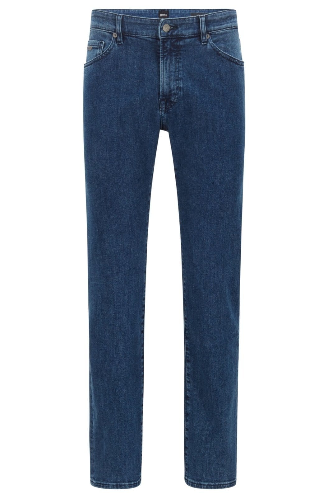 Calça Jeans Regular Fit Em Denim Stretch