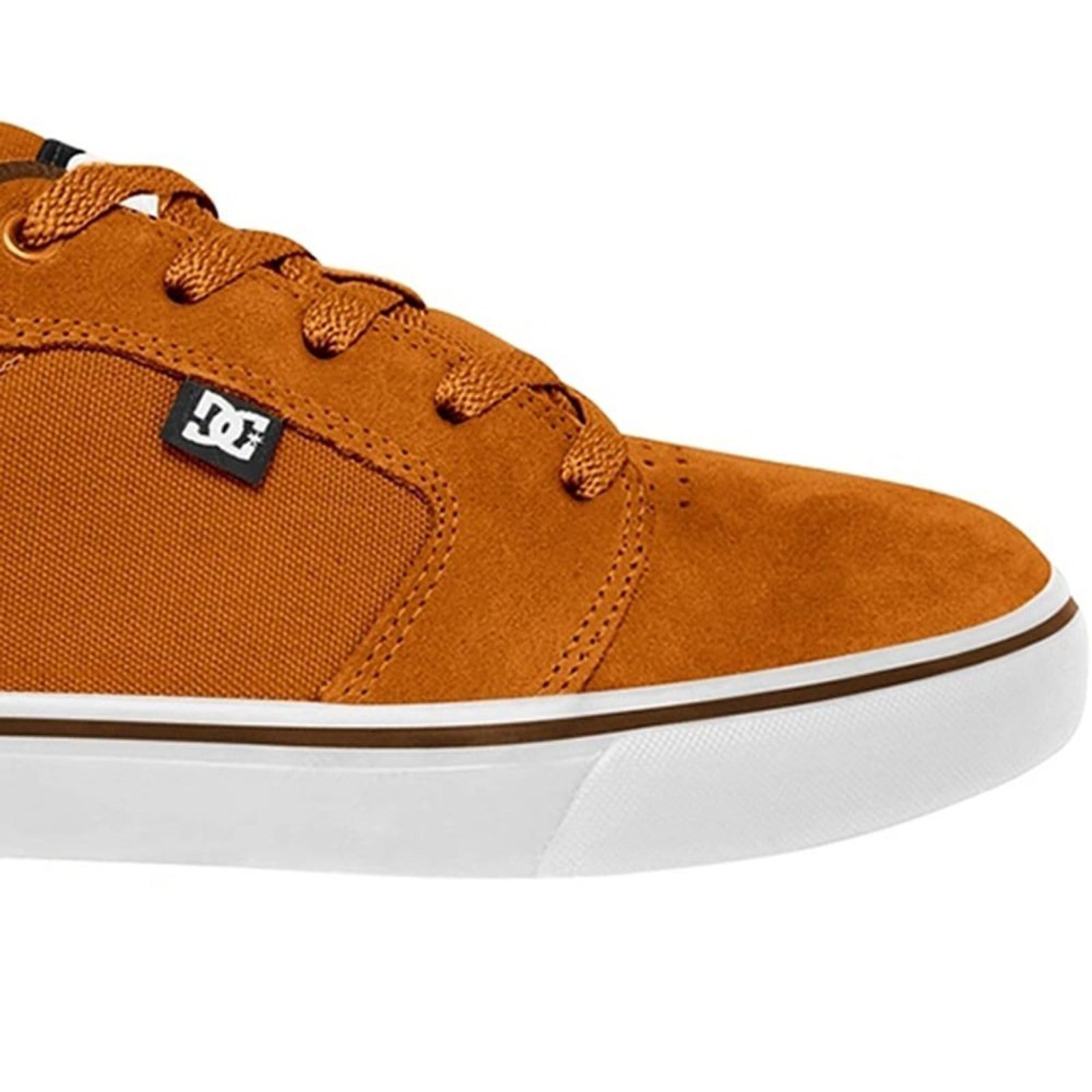 Vista 2 Tênis DC Shoes Anvil LA WT24 Masculino Mustard/Black/White DC Shoes marrom black
