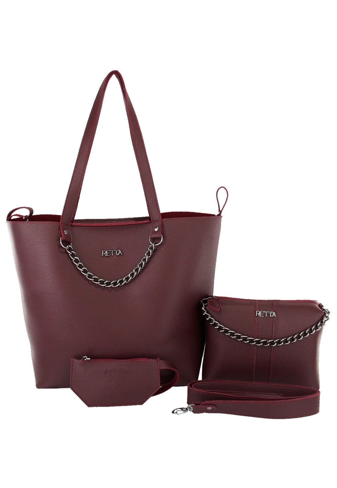 Bolsa Feminina Bolsa Saco Transversal e Porta cartão Retta