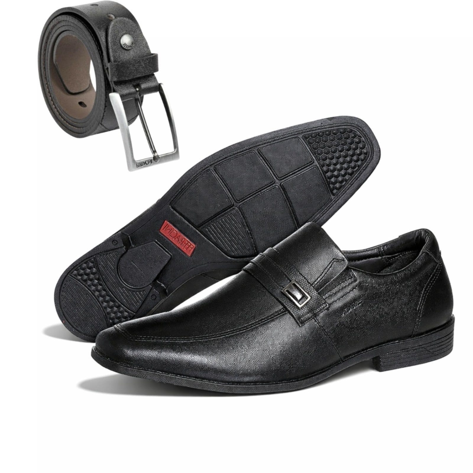 Combo Sapato Social Masculino e Cinto De Couro