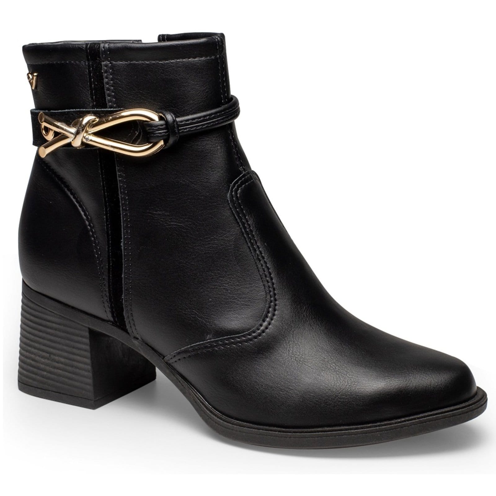 Bota Cano Baixo Mississipi J0342 Feminina - Preta