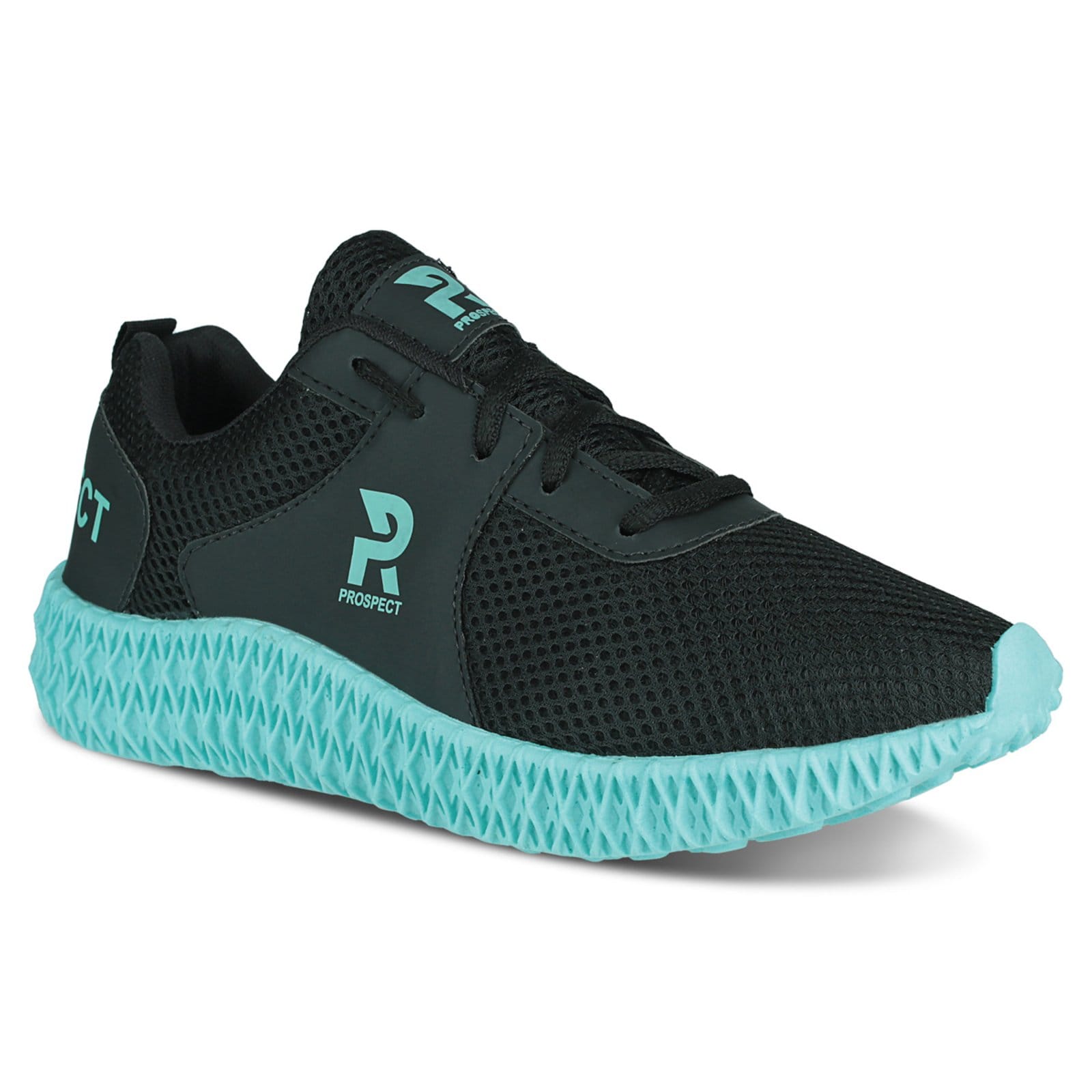 Vista 2 Tênis Prospect Fly Feminino Academia Treino Running Verde Lavini Shoes preto/verde verde
