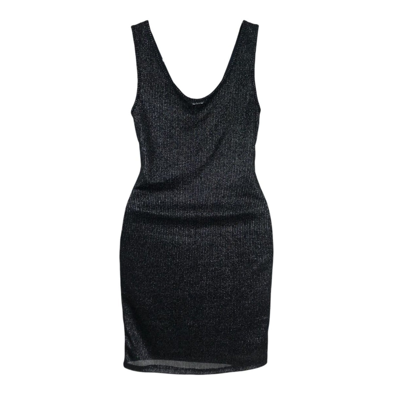 Vestido Slim Canelado Decote U Com Alças Triton