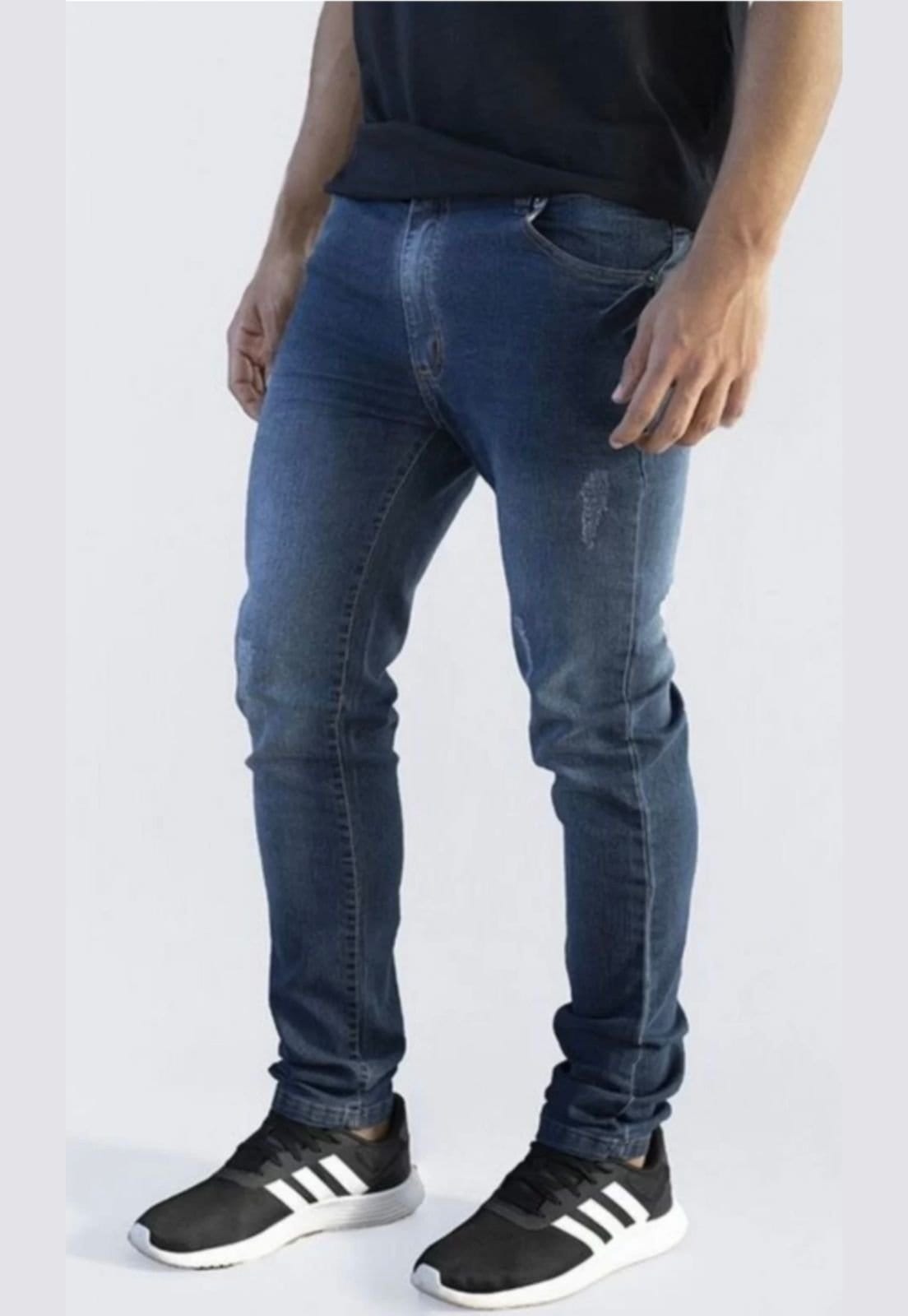 Calça Jeans Masculina Reta Escuro Premium Versatti Equador