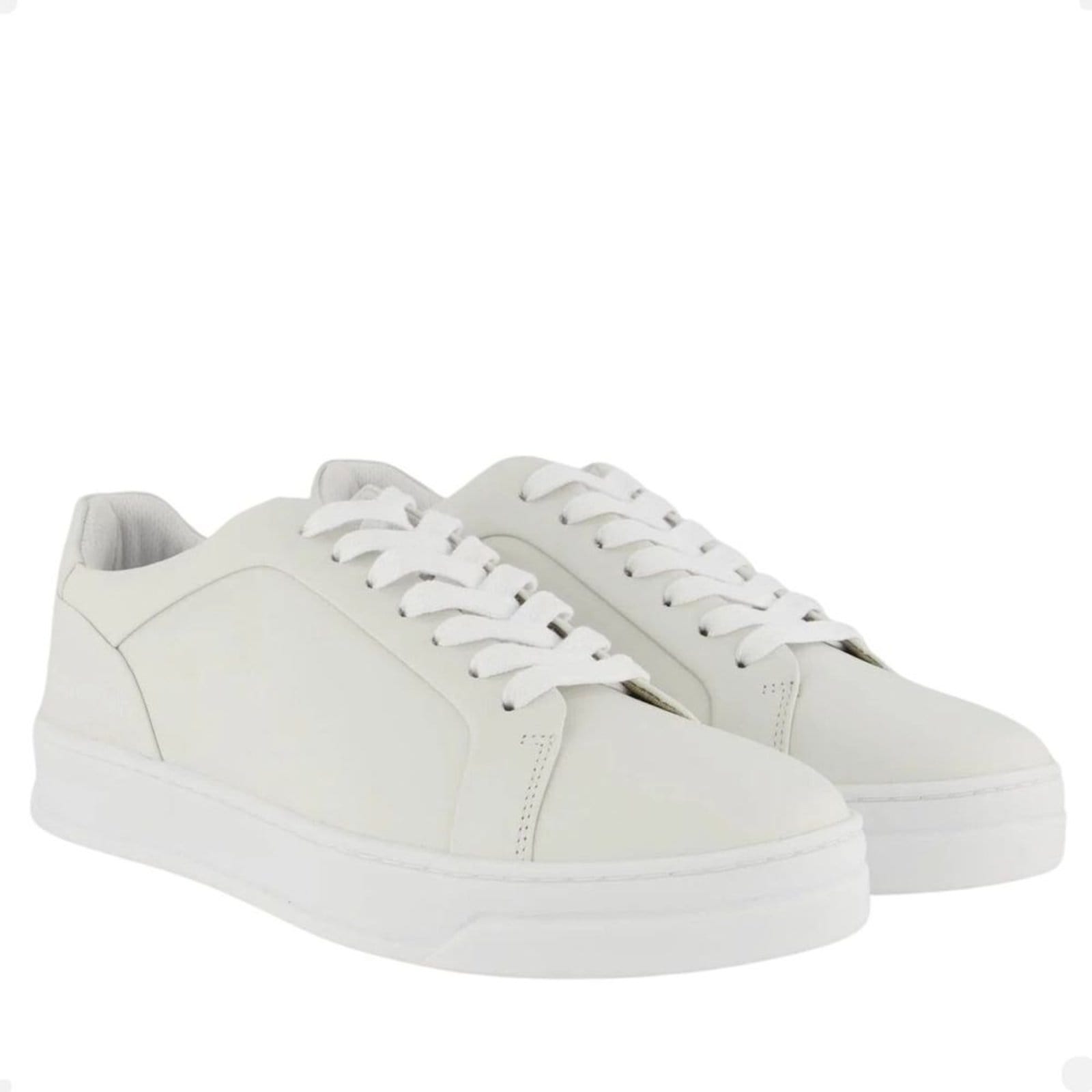 Vista 2 Sapatênis Masculino Em Couro Calvin Klein Calvin Klein branco