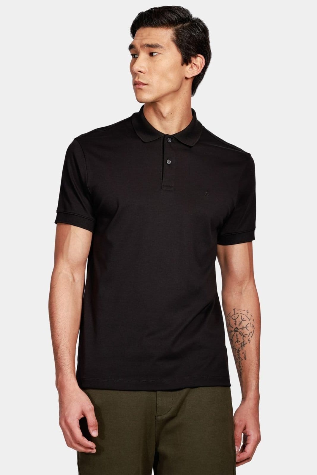 Polo Aramis Algodão Pima Preto