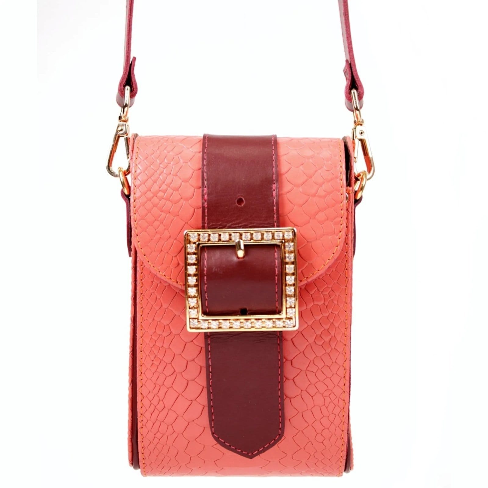 Bolsa Transversal Estruturada em Couro Artlux 9052