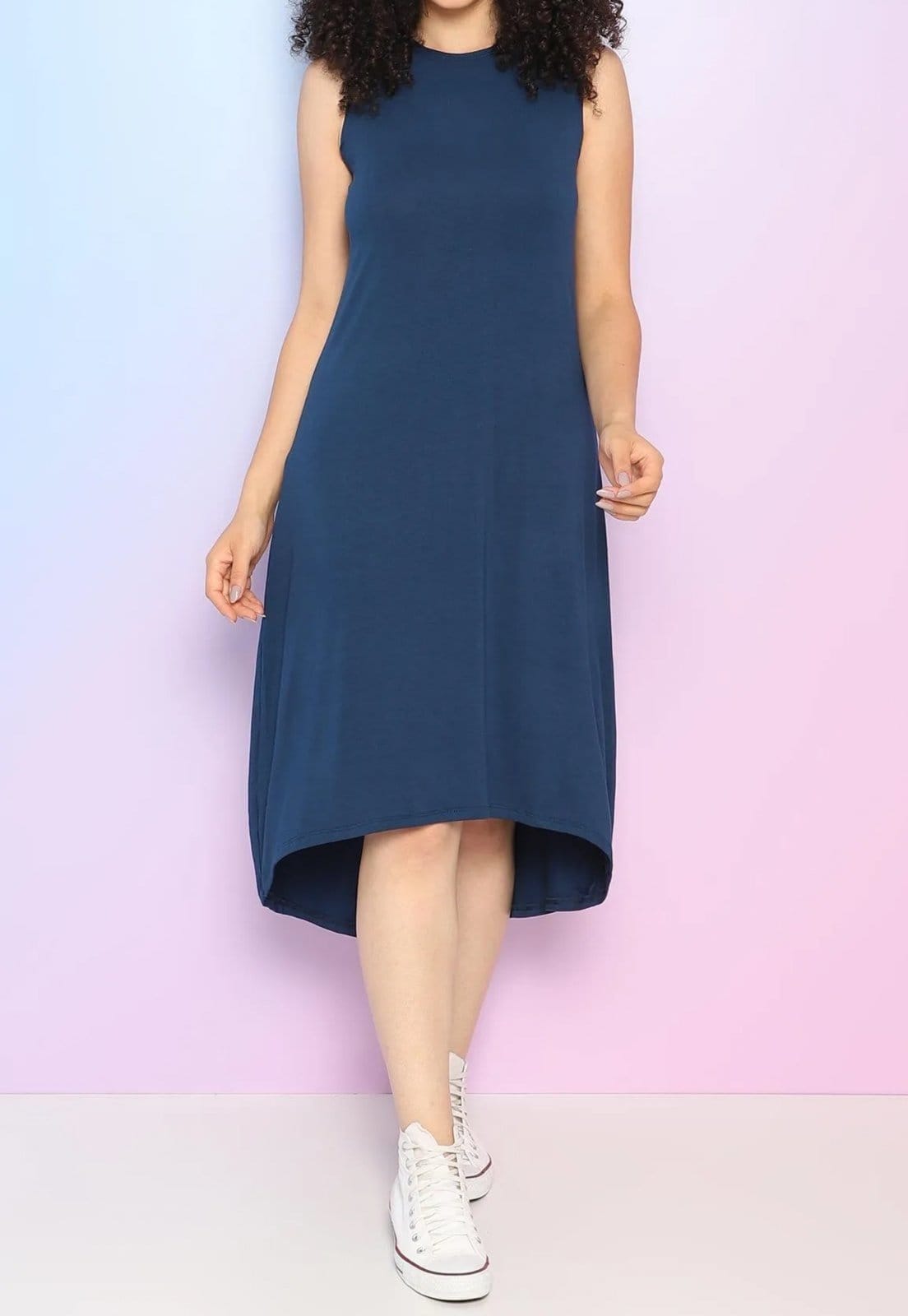 Vista principal Vestido Maria Paes Mullet Marinho Maria Paes azul marinho