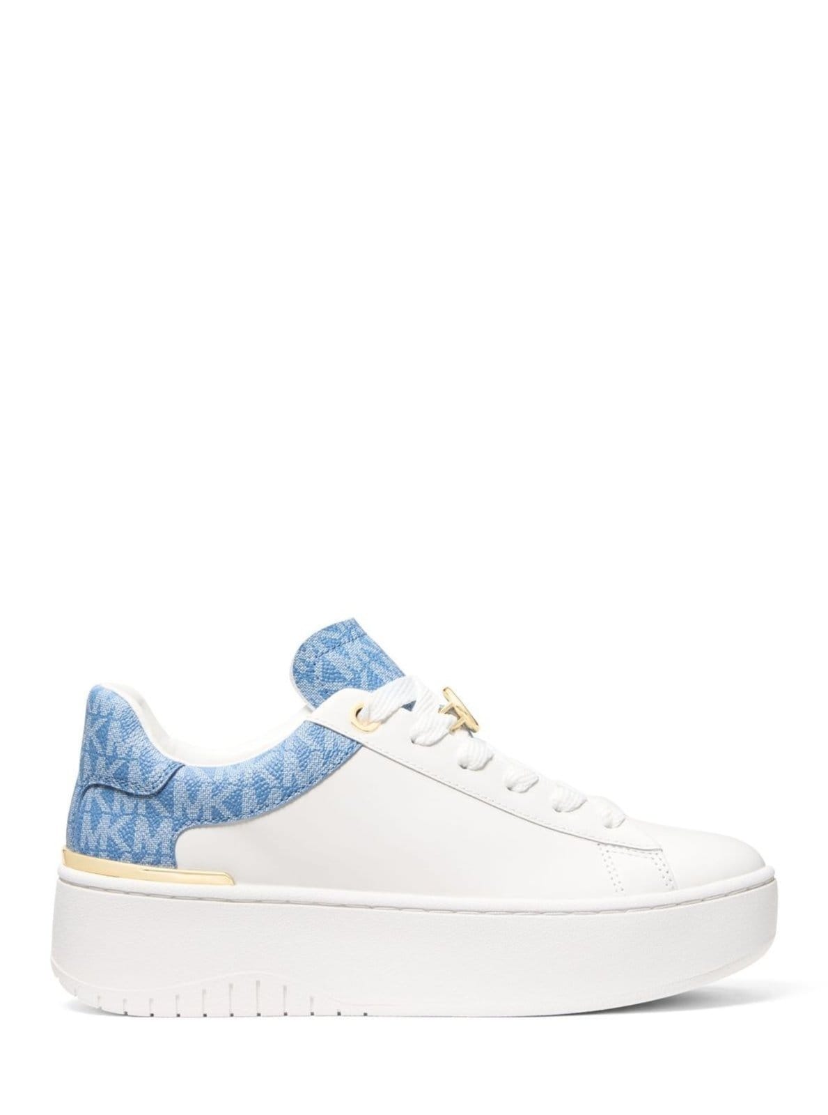 Vista 2 Tênis Dottie De Couro 43F5DTFS2L457 Michael Kors branco