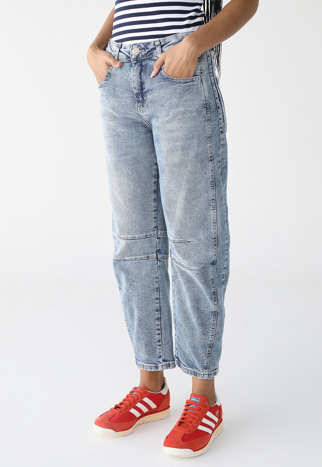 Calça Jeans Sawary Barrel Pocket