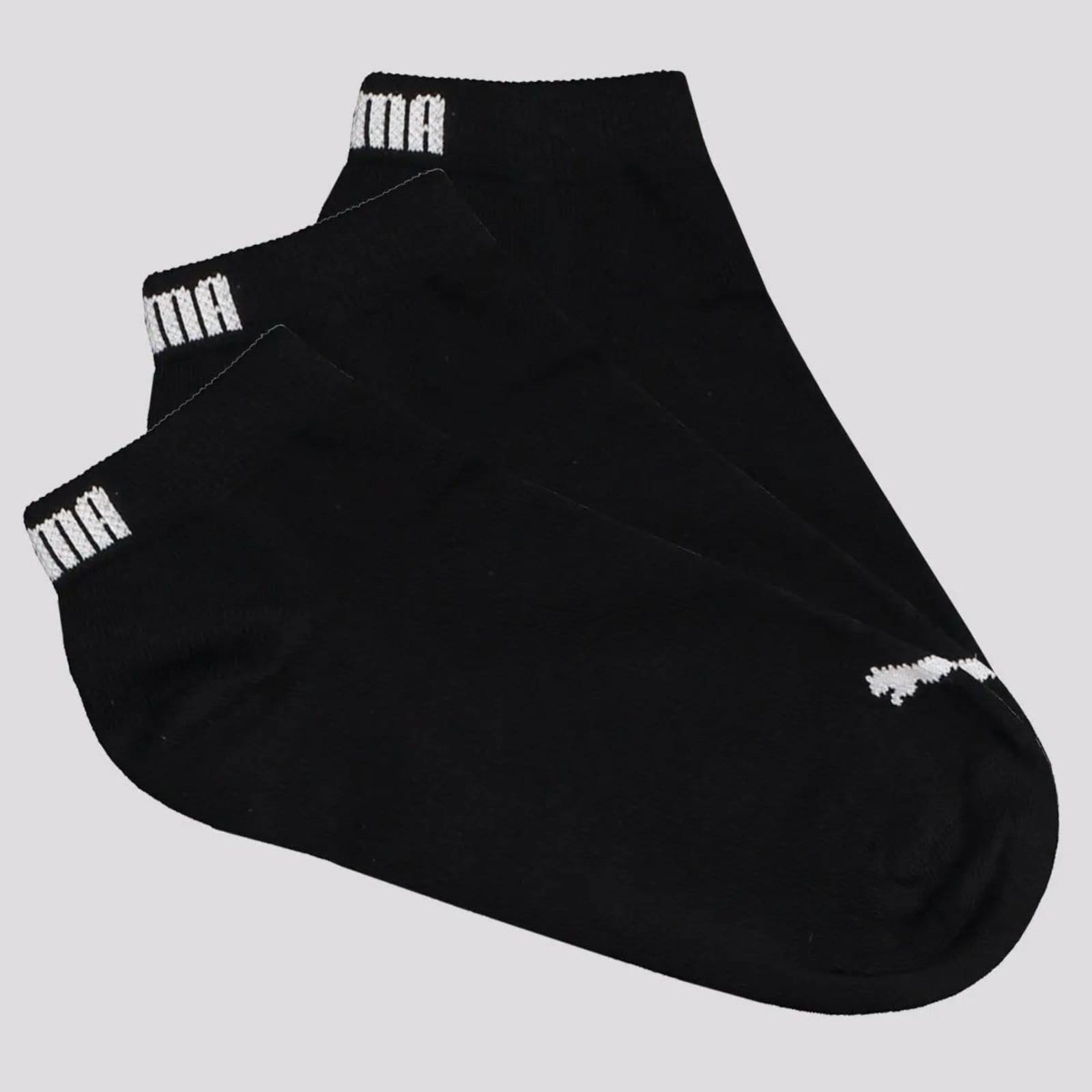 Kit Meia Puma Sapatilha 9 Pares Cano Curto Feminina Preta - 2